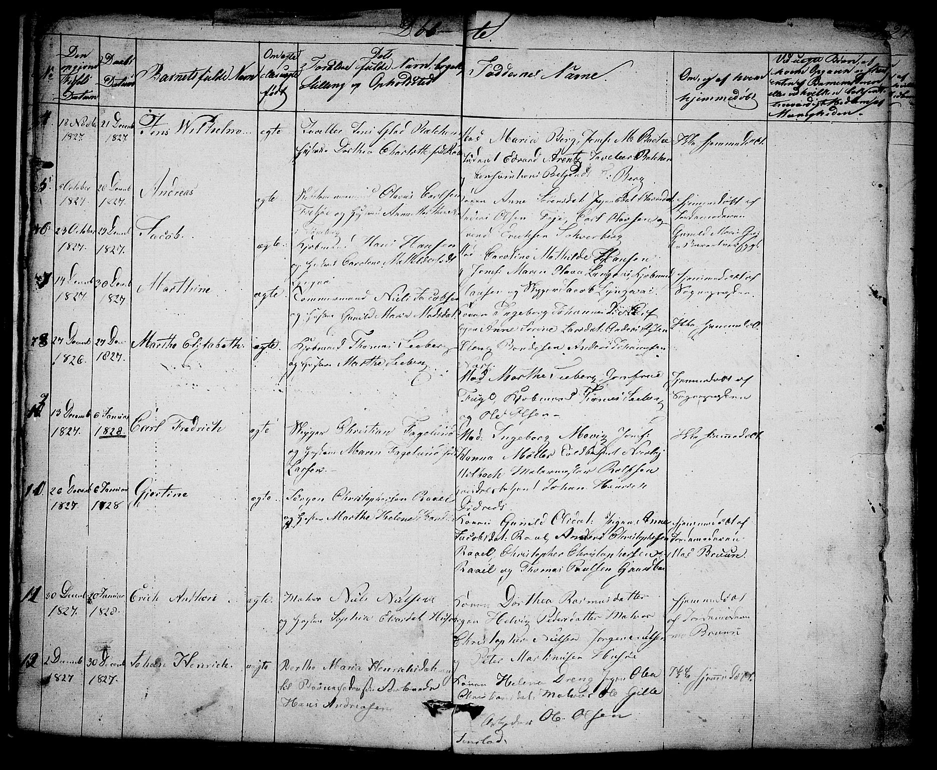 Tønsberg kirkebøker, AV/SAKO-A-330/F/Fa/L0005: Parish register (official) no. I 5, 1827-1836, p. 18-19
