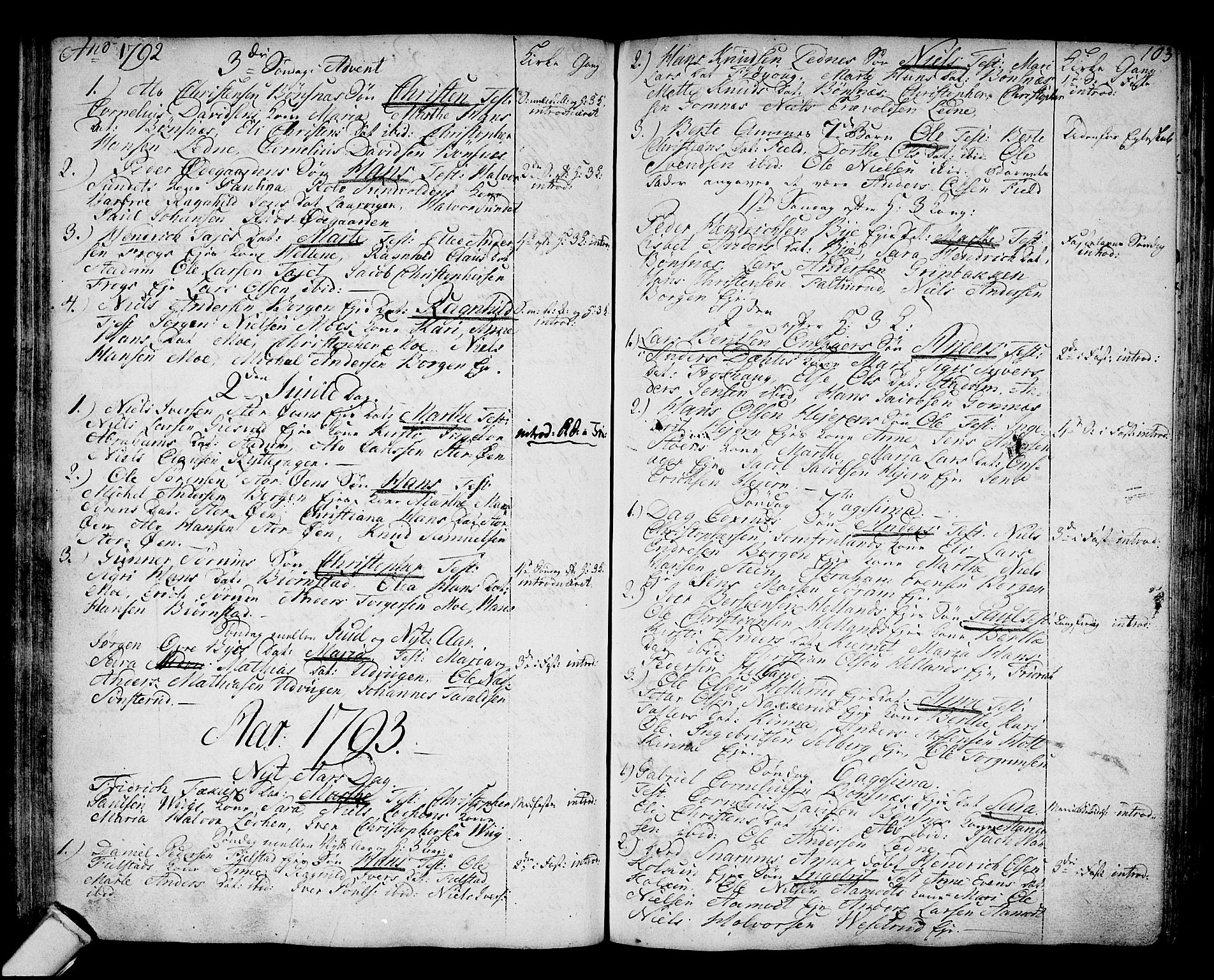 Hole kirkebøker, SAKO/A-228/F/Fa/L0002: Parish register (official) no. I 2, 1766-1814, p. 103