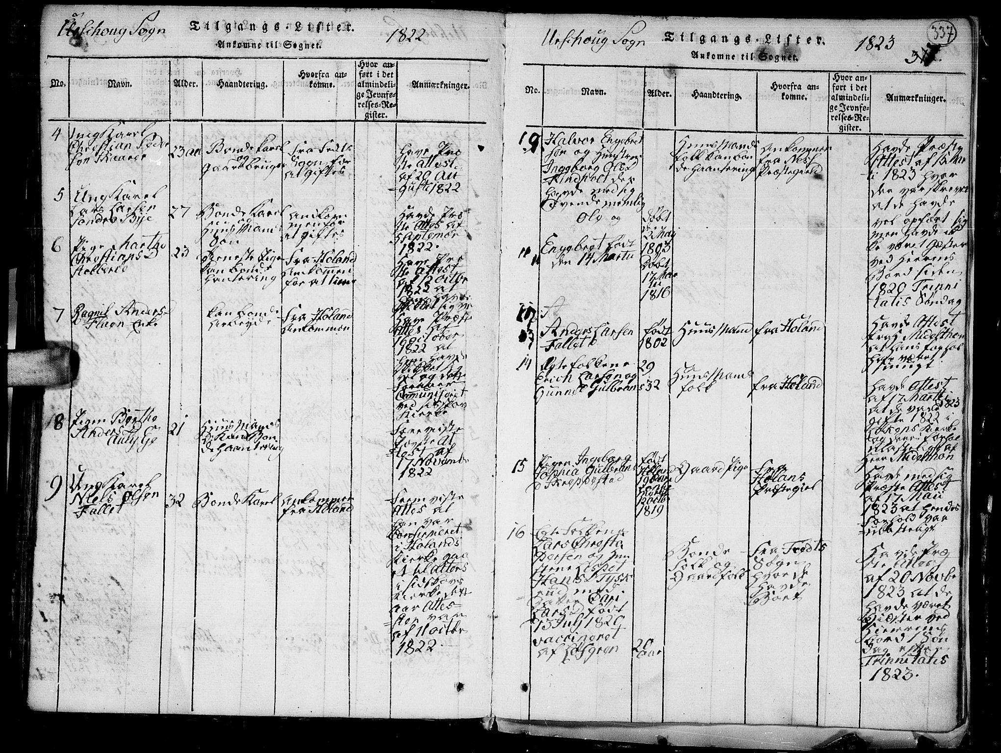 Aurskog prestekontor Kirkebøker, AV/SAO-A-10304a/G/Ga/L0001: Parish register (copy) no. I 1, 1814-1829, p. 337