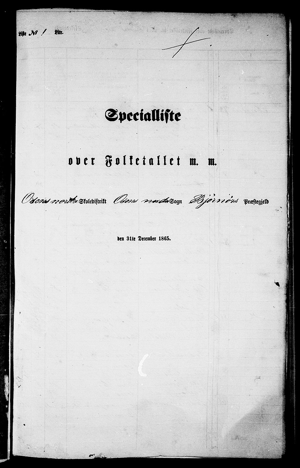 RA, 1865 census for Bjørnør, 1865, p. 10