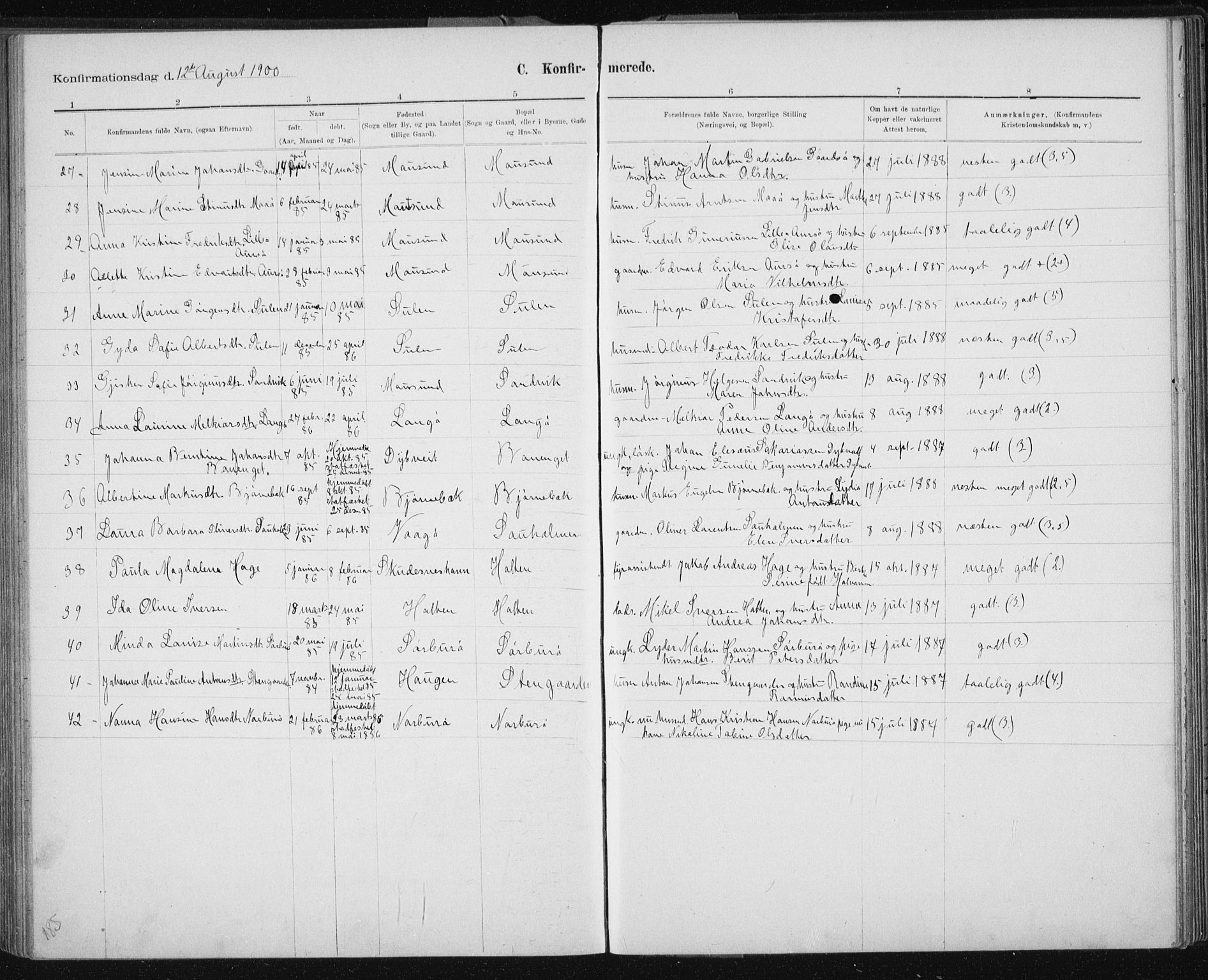 Ministerialprotokoller, klokkerbøker og fødselsregistre - Sør-Trøndelag, AV/SAT-A-1456/640/L0586: Parish register (copy) no. 640C03b, 1891-1908