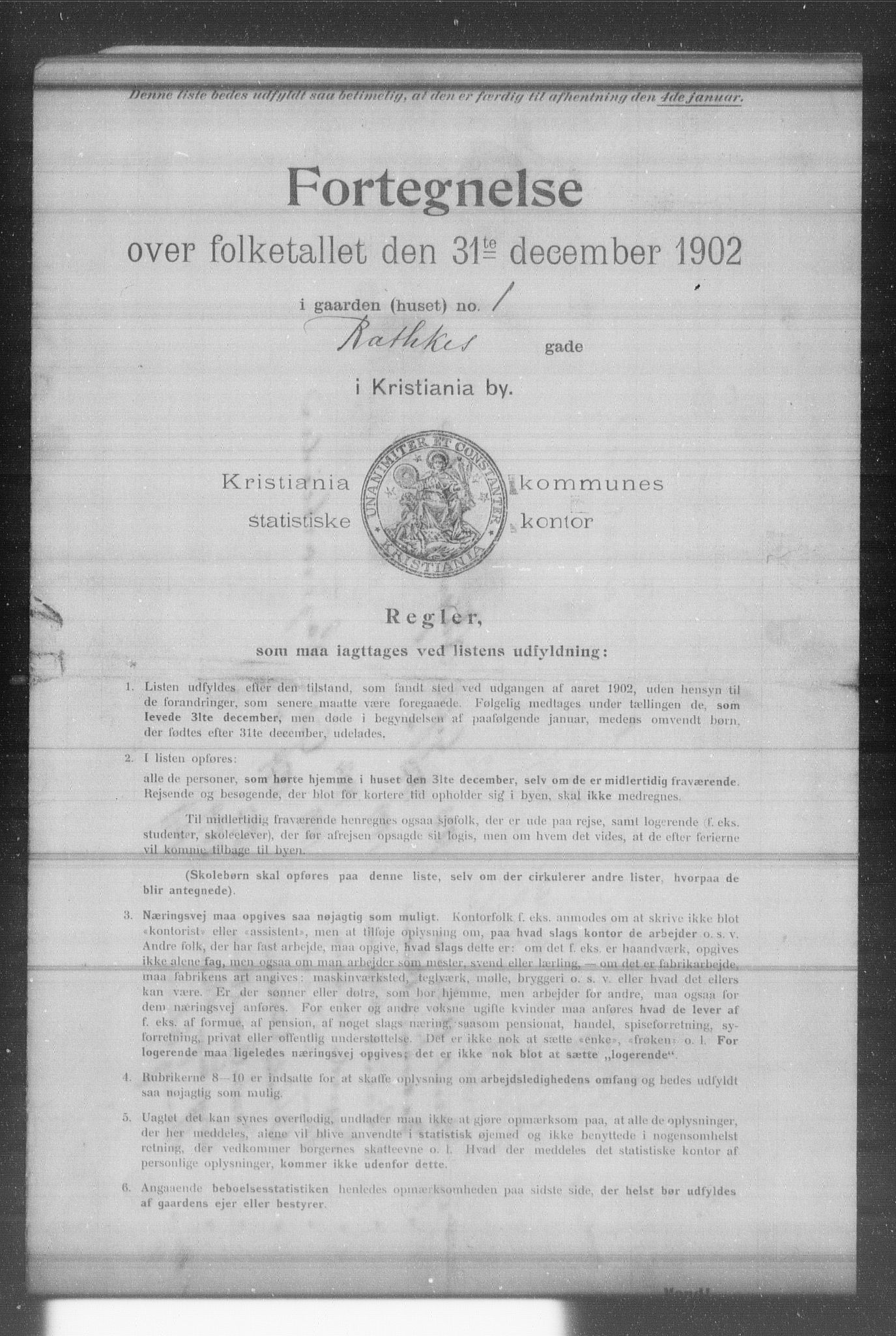 OBA, Municipal Census 1902 for Kristiania, 1902, p. 15597