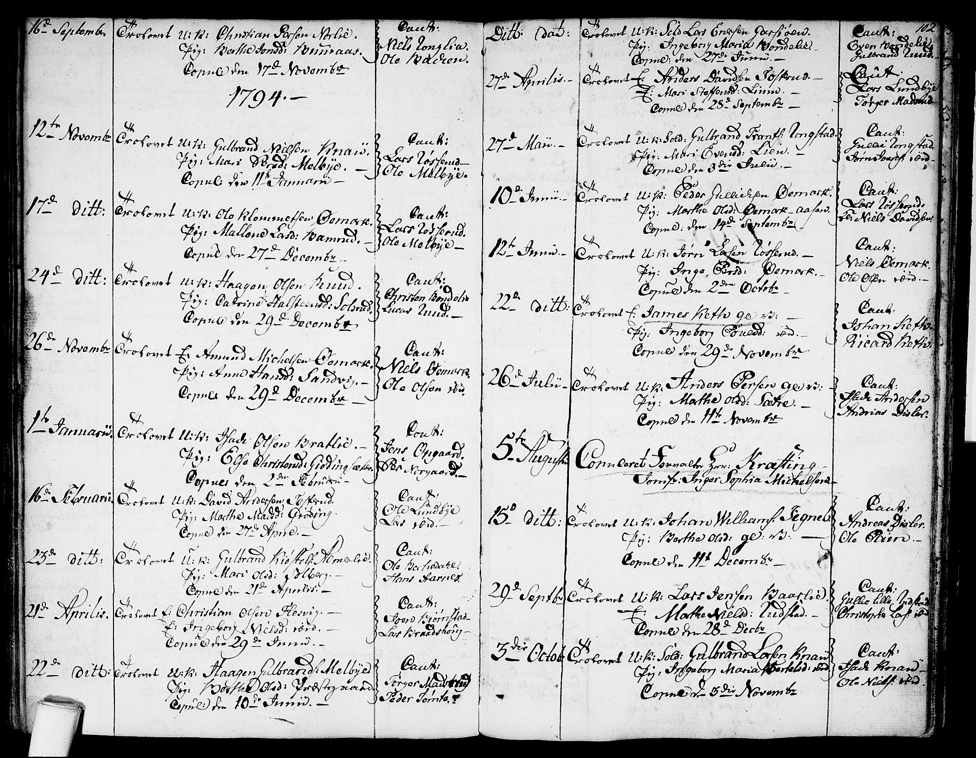 Hurdal prestekontor Kirkebøker, AV/SAO-A-10889/F/Fa/L0001: Parish register (official) no. I 1, 1777-1812, p. 102