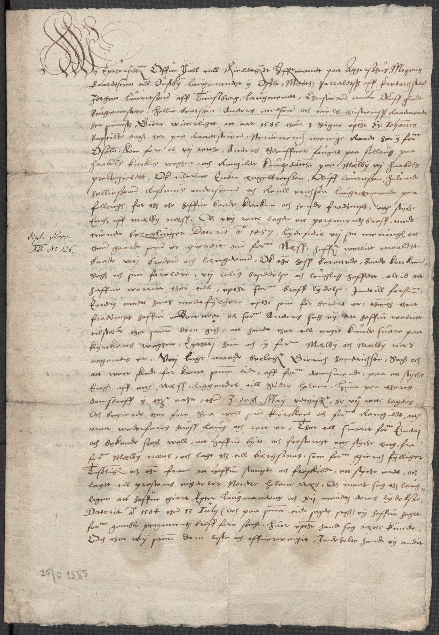 Riksarkivets diplomsamling, AV/RA-EA-5965/F15/L0005: Prestearkiv - Østfold, 1572-1830, p. 128