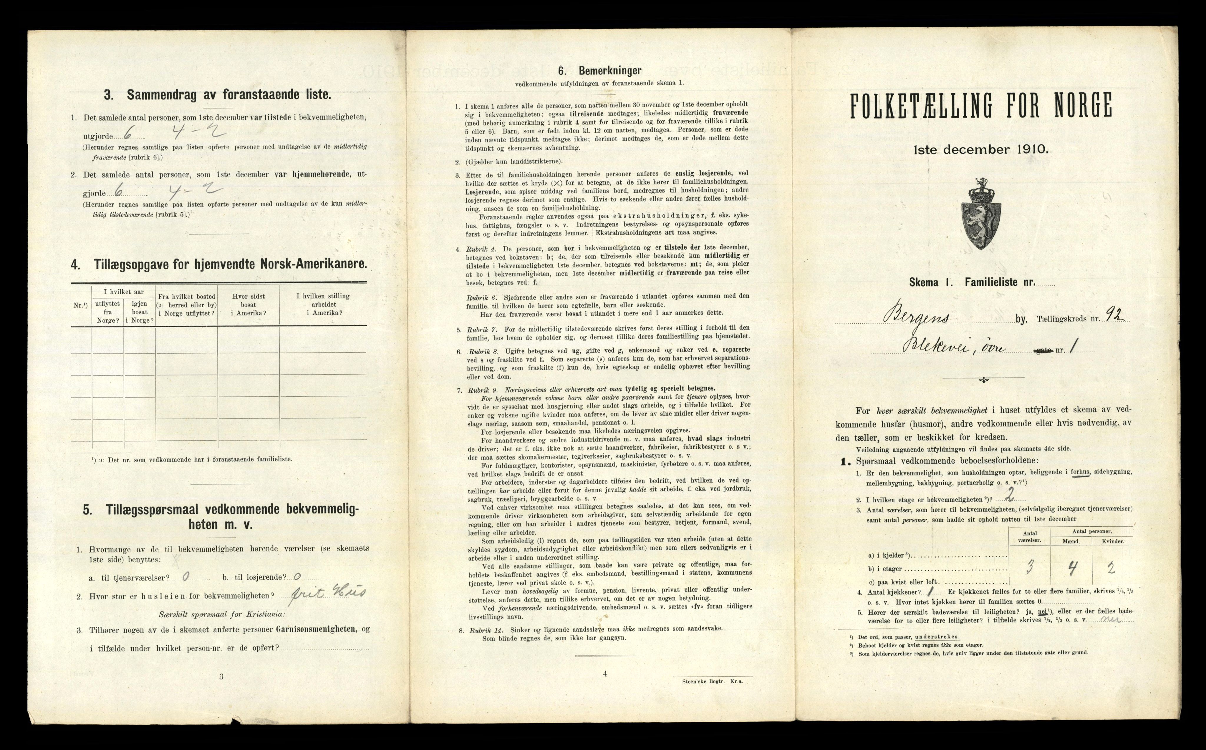 RA, 1910 census for Bergen, 1910, p. 32231