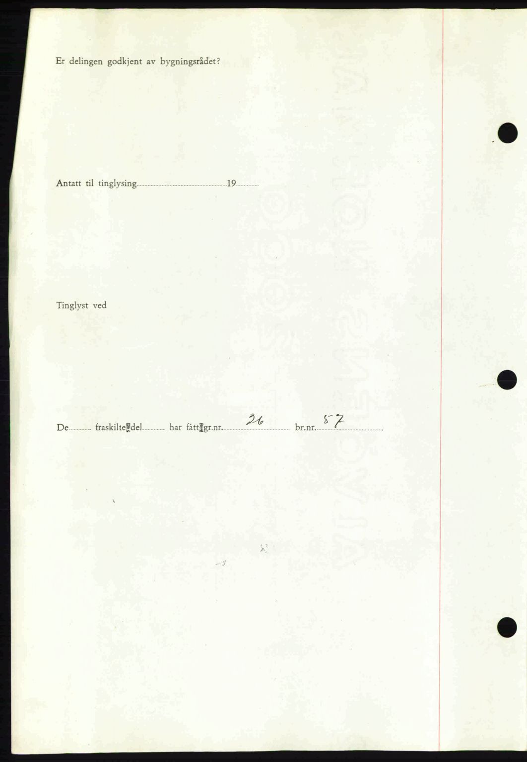 Romsdal sorenskriveri, AV/SAT-A-4149/1/2/2C: Mortgage book no. A14, 1943-1943, Diary no: : 1527/1943