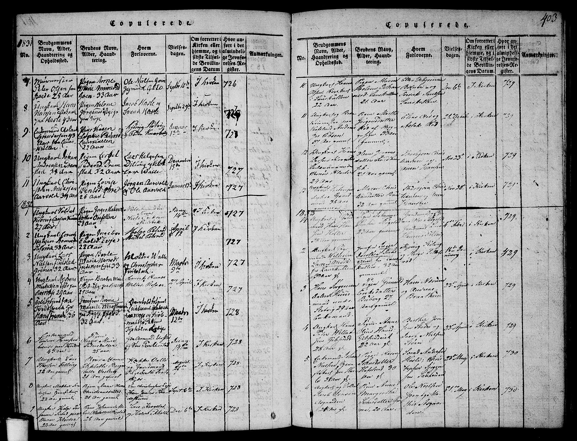 Rygge prestekontor Kirkebøker, SAO/A-10084b/F/Fa/L0003: Parish register (official) no. 3, 1814-1836, p. 402-403