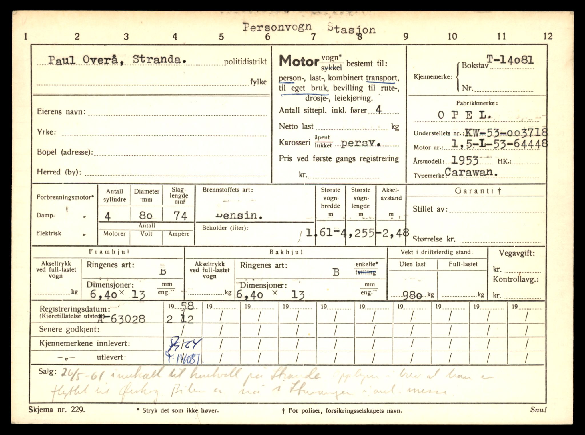 Møre og Romsdal vegkontor - Ålesund trafikkstasjon, AV/SAT-A-4099/F/Fe/L0043: Registreringskort for kjøretøy T 14080 - T 14204, 1927-1998, p. 39