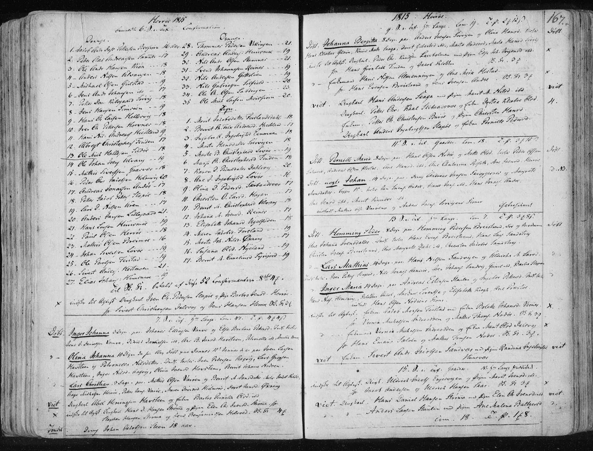 Ministerialprotokoller, klokkerbøker og fødselsregistre - Nordland, SAT/A-1459/830/L0444: Parish register (official) no. 830A08, 1801-1819, p. 167