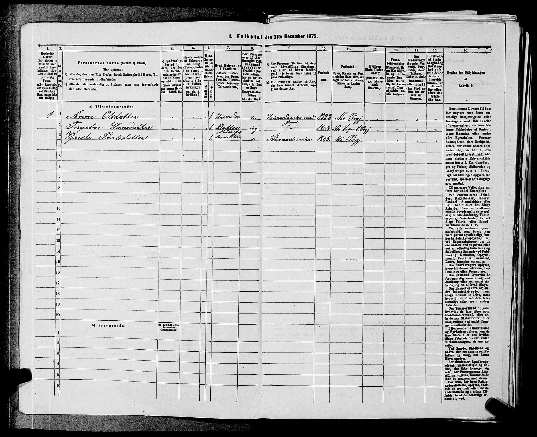 SAKO, 1875 census for 0822P Sauherad, 1875, p. 1308