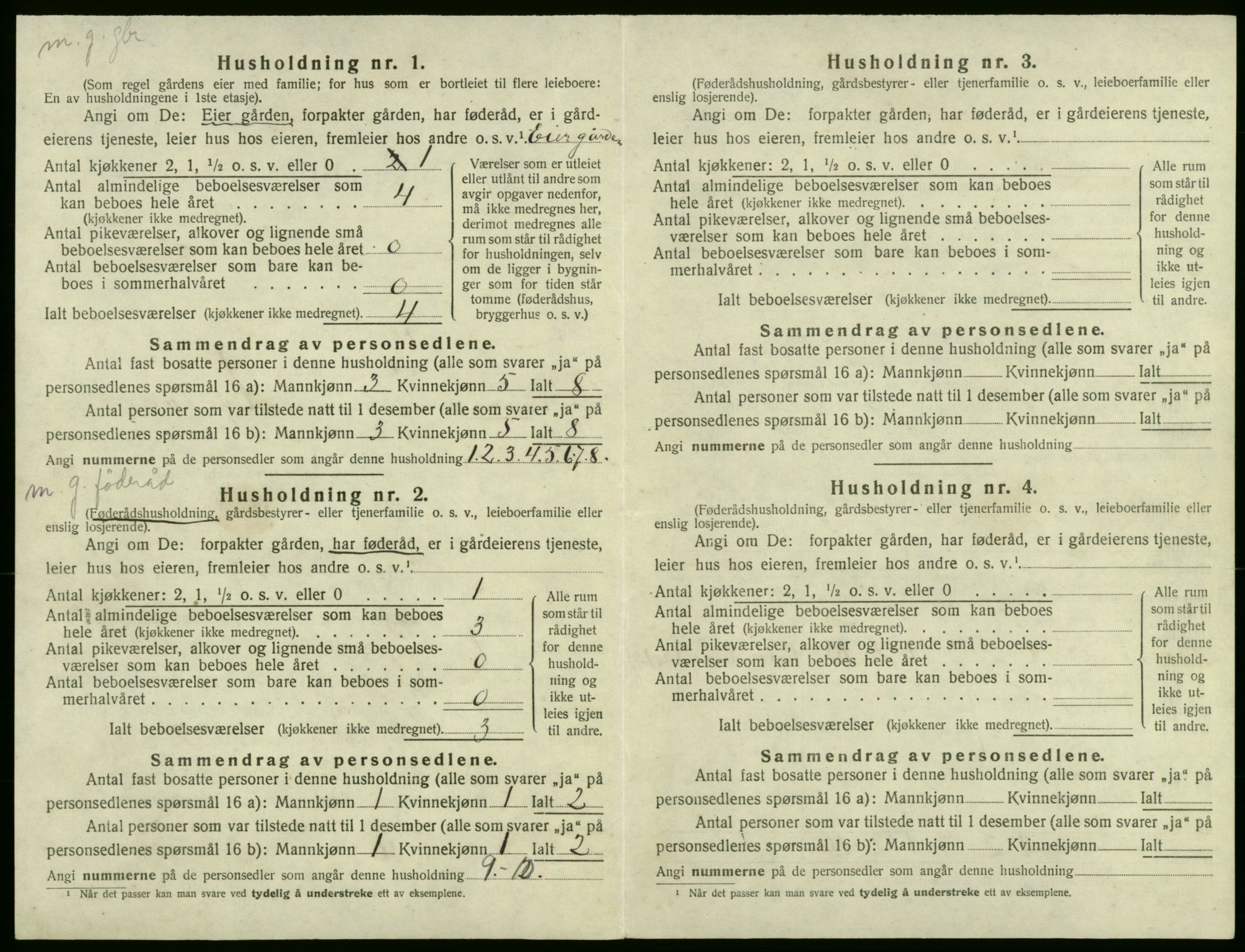 SAB, 1920 census for Stord, 1920, p. 378