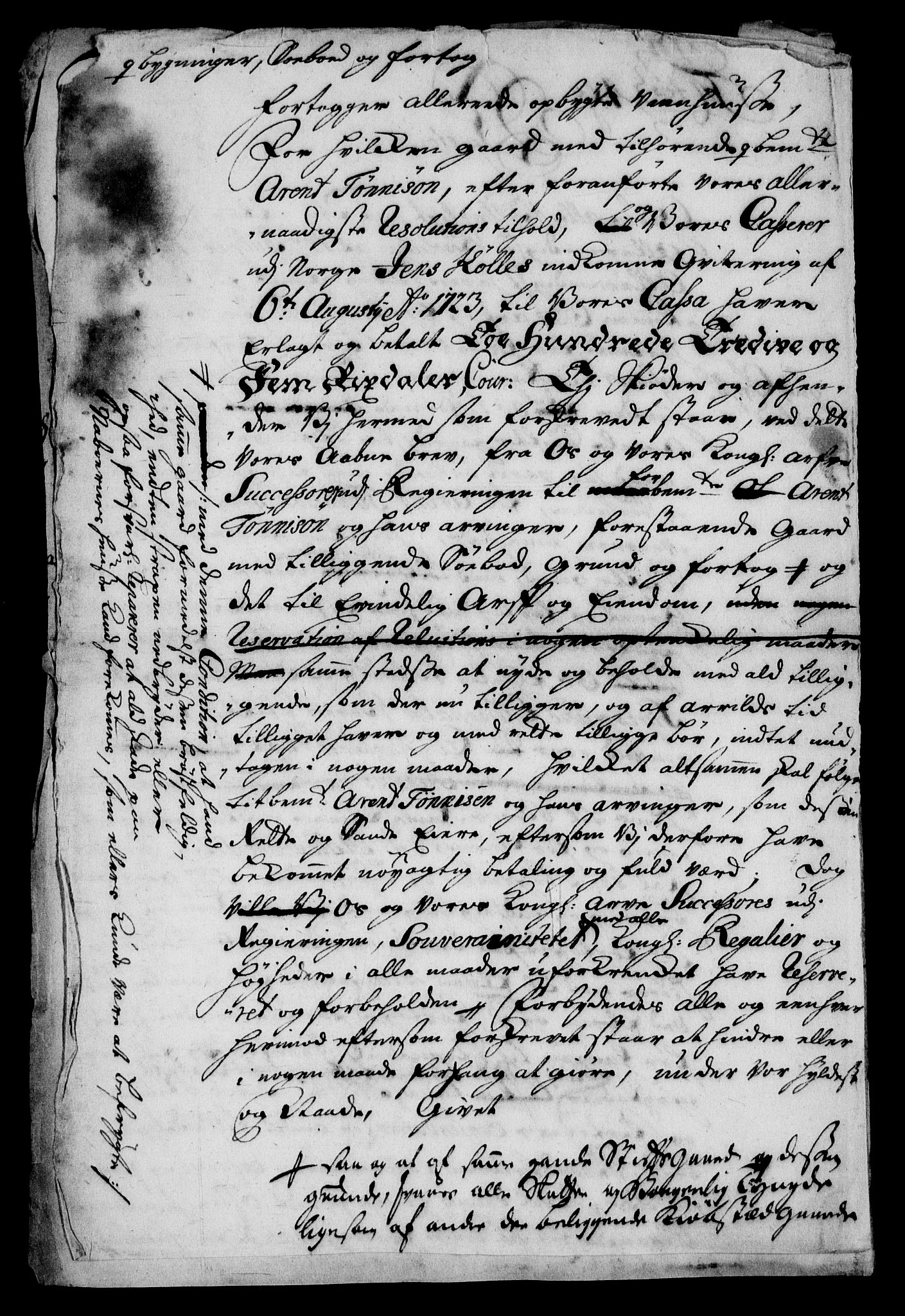 Rentekammeret inntil 1814, Realistisk ordnet avdeling, RA/EA-4070/On/L0013: [Jj 14]: Forskjellige dokumenter om krongodset i Norge, 1672-1722, p. 418