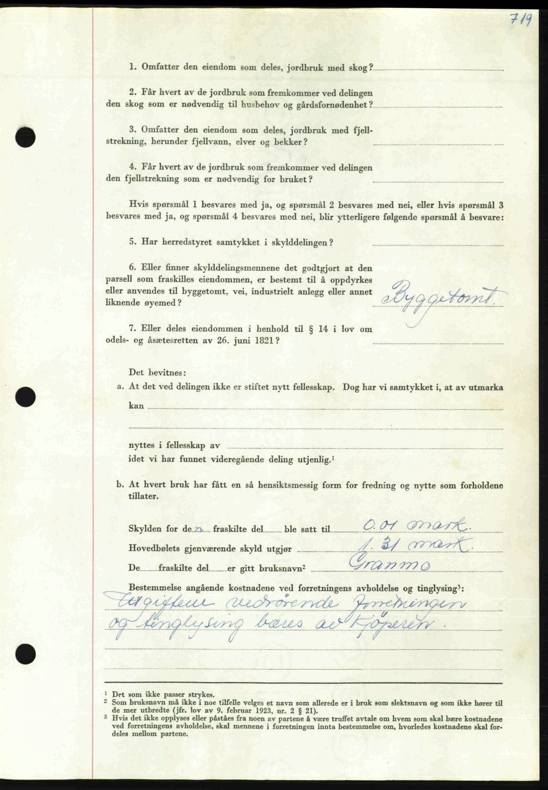 Nordmøre sorenskriveri, AV/SAT-A-4132/1/2/2Ca: Mortgage book no. A113, 1949-1950, Diary no: : 61/1950