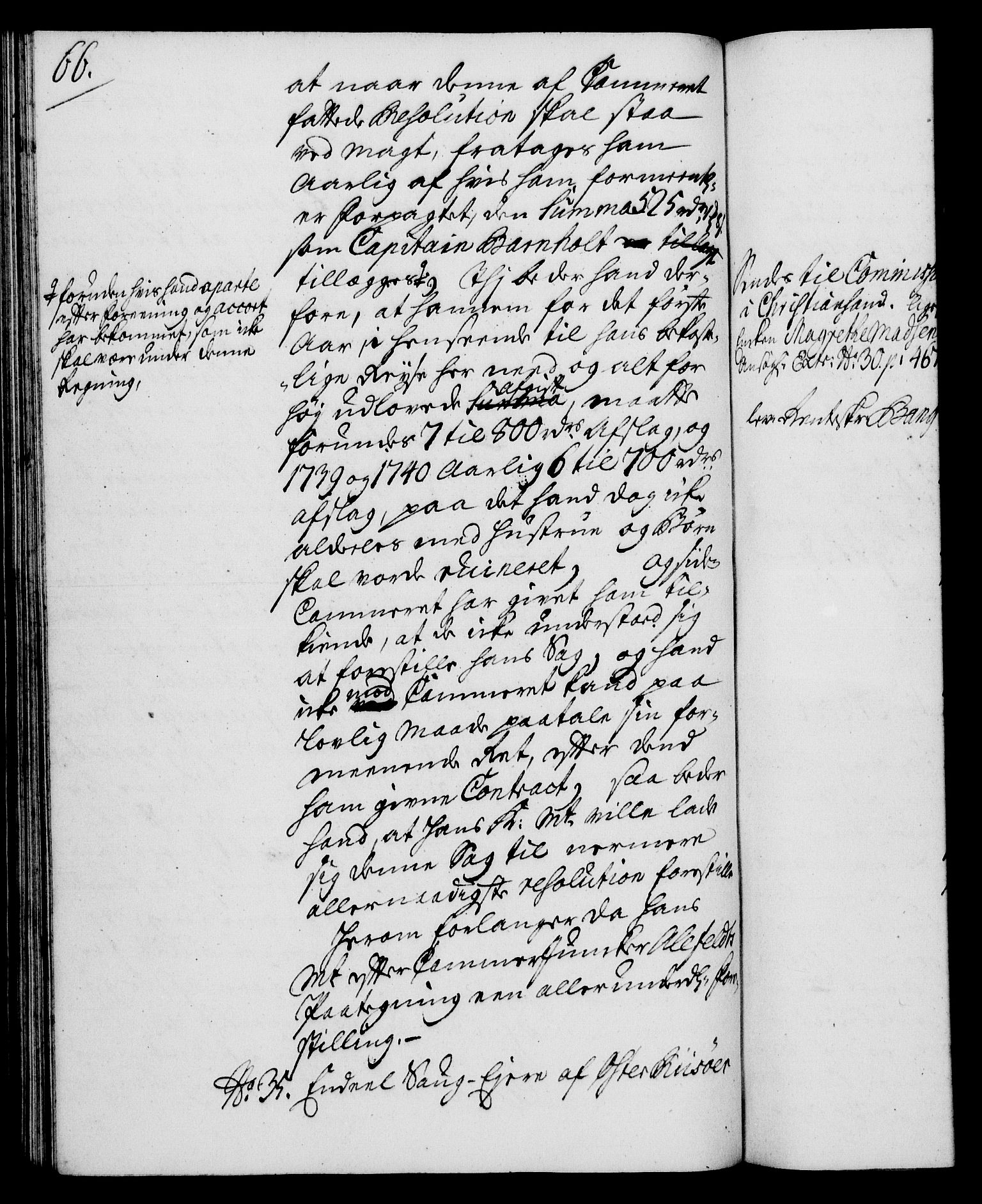 Rentekammeret, Kammerkanselliet, RA/EA-3111/G/Gh/Gha/L0021: Norsk ekstraktmemorialprotokoll (merket RK 53.66), 1739, p. 66