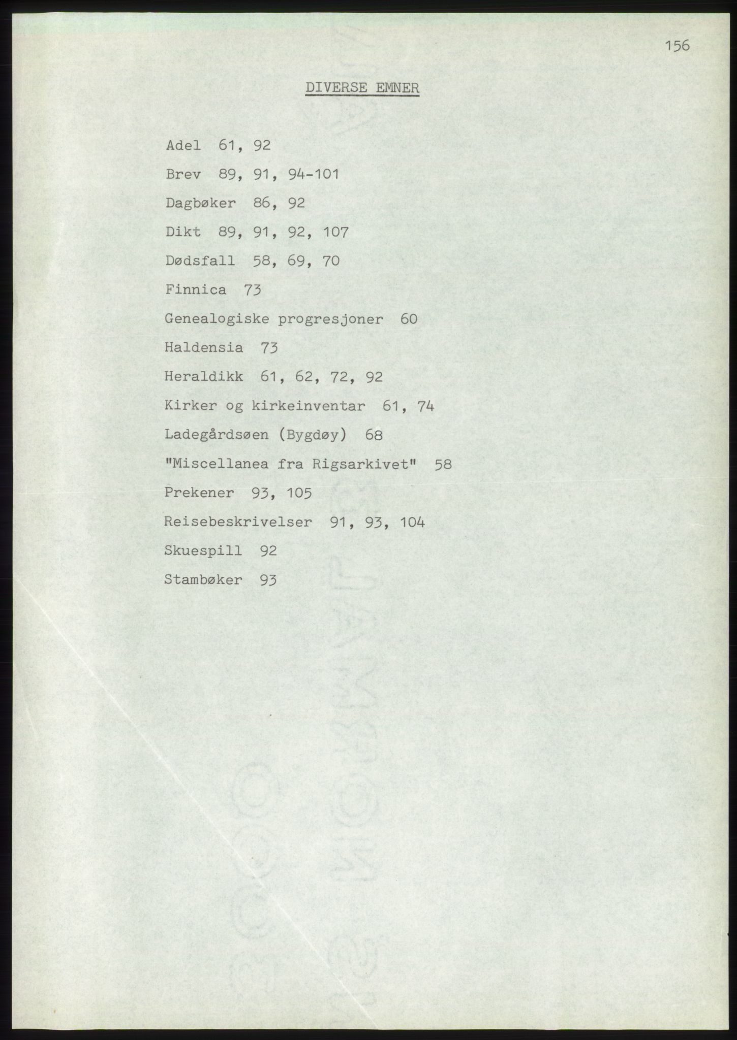 Lassens samlinger, AV/RA-PA-0051, 1500-1907, p. 156