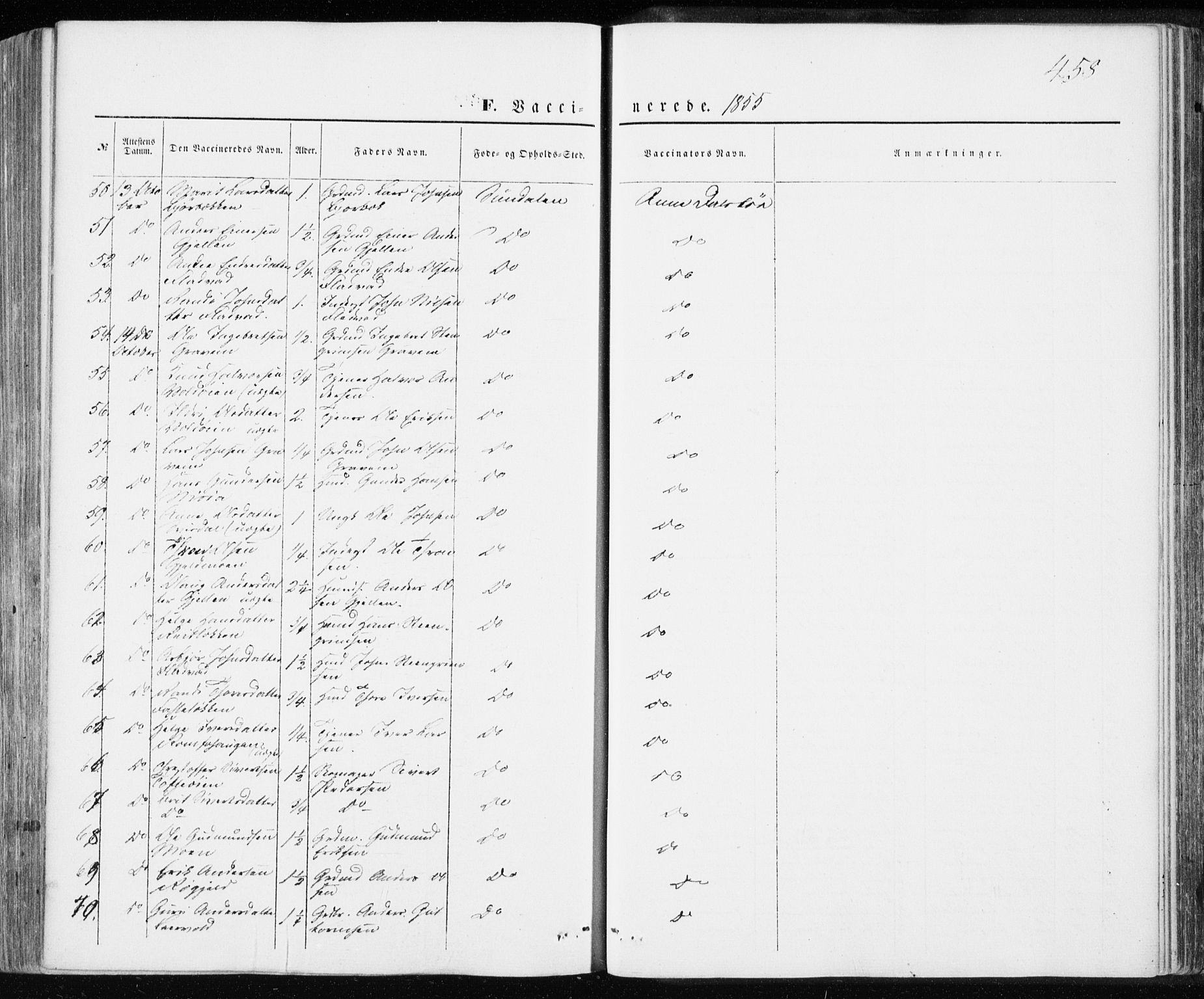 Ministerialprotokoller, klokkerbøker og fødselsregistre - Møre og Romsdal, SAT/A-1454/590/L1013: Parish register (official) no. 590A05, 1847-1877, p. 458