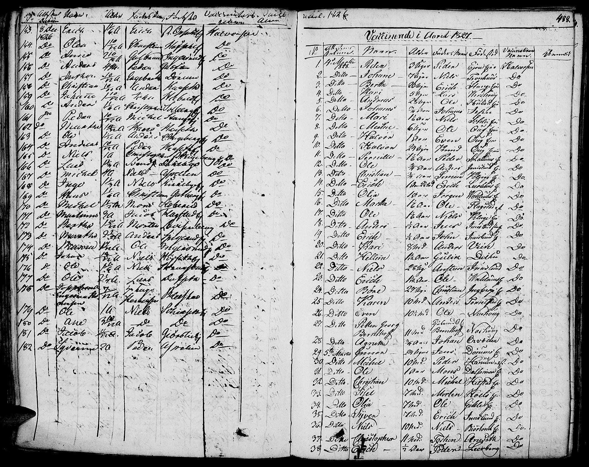 Vang prestekontor, Hedmark, AV/SAH-PREST-008/H/Ha/Haa/L0009: Parish register (official) no. 9, 1826-1841, p. 488