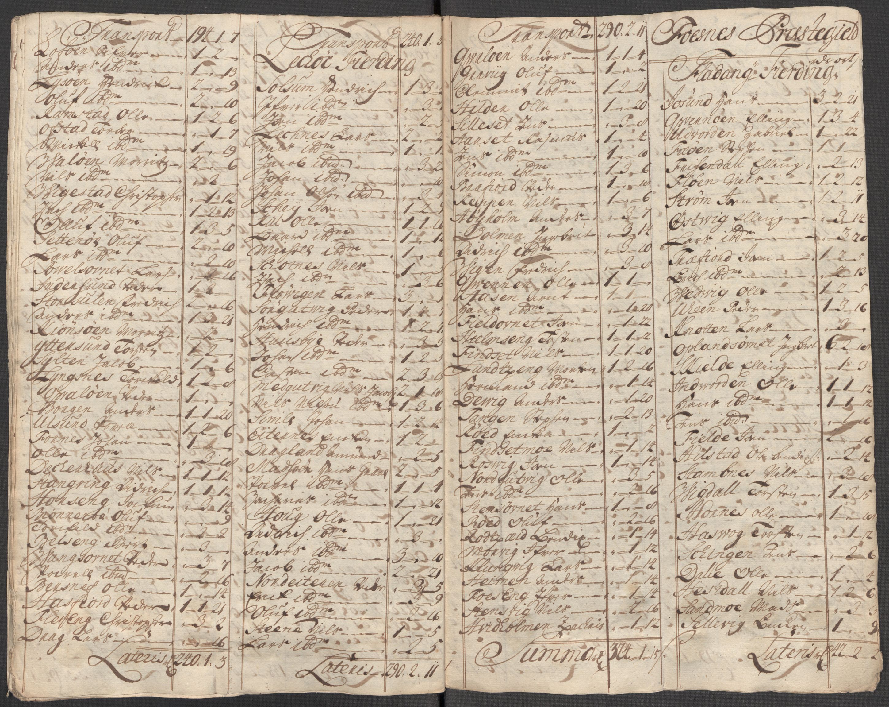 Rentekammeret inntil 1814, Reviderte regnskaper, Fogderegnskap, AV/RA-EA-4092/R64/L4436: Fogderegnskap Namdal, 1715, p. 257