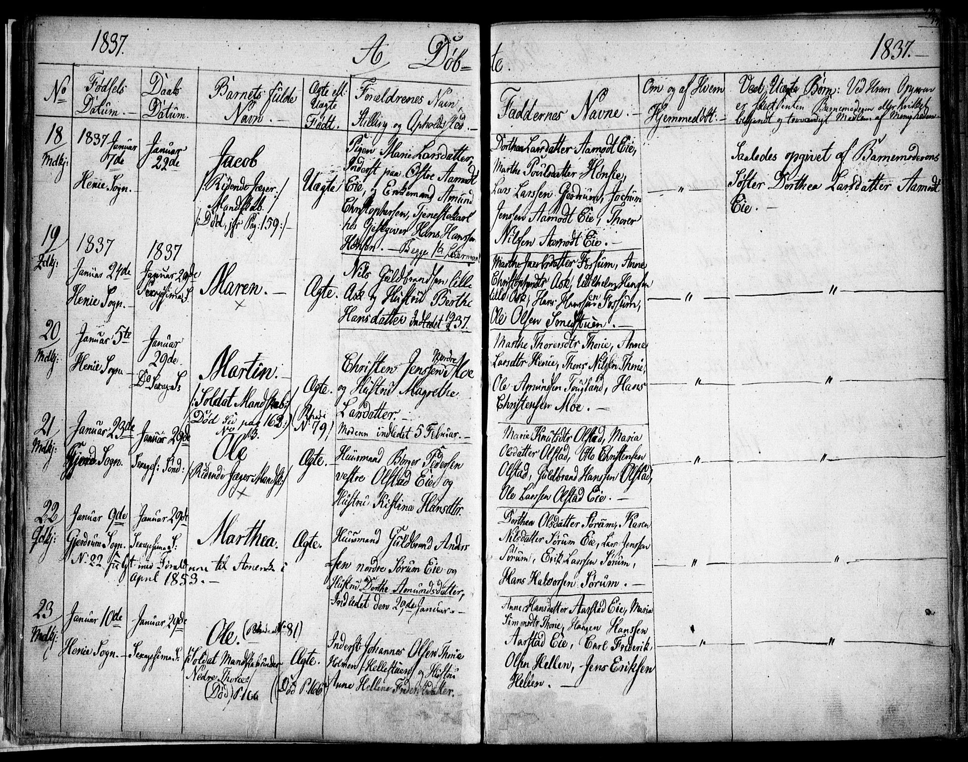 Gjerdrum prestekontor Kirkebøker, AV/SAO-A-10412b/F/Fa/L0005: Parish register (official) no. I 5, 1835-1845, p. 14