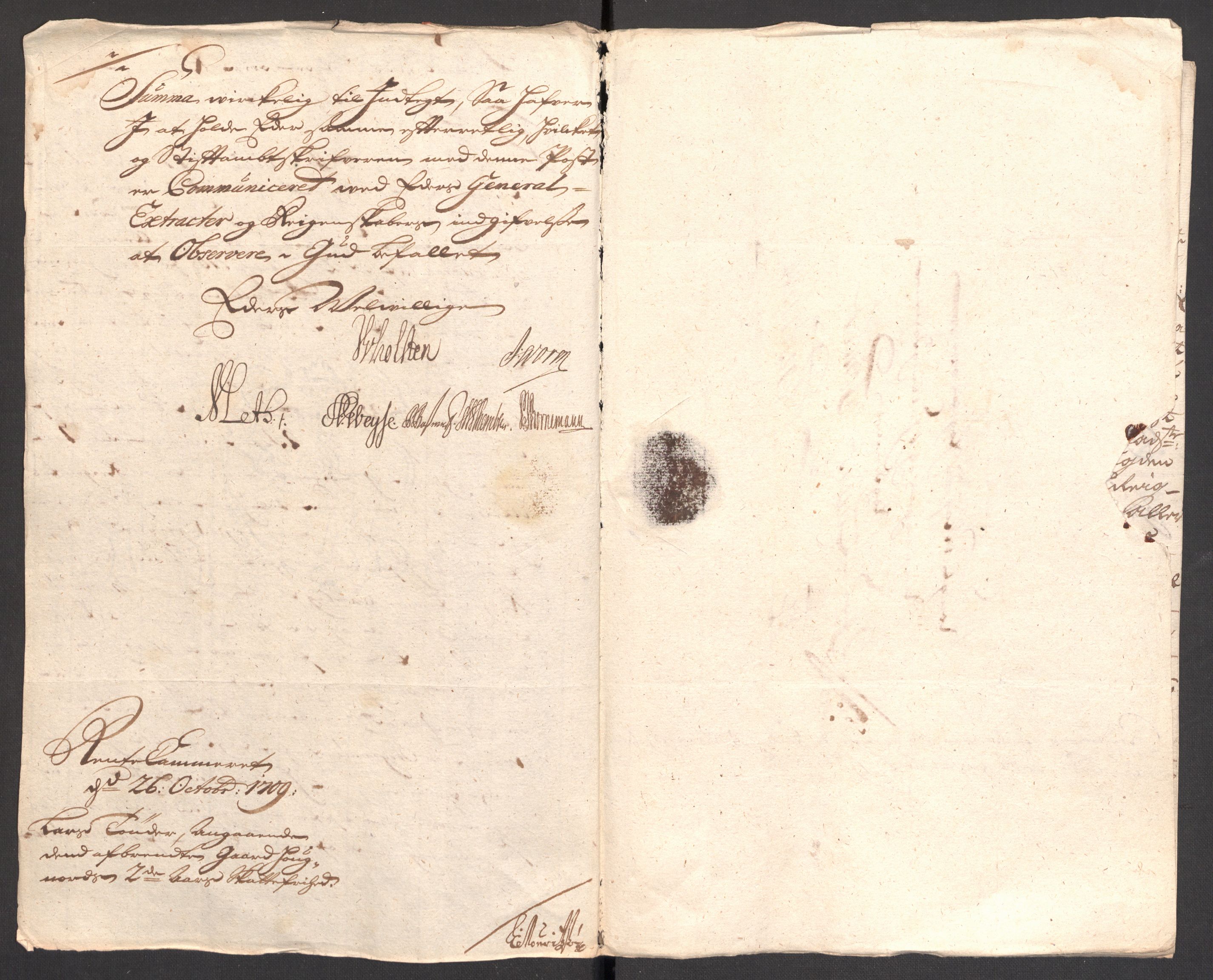 Rentekammeret inntil 1814, Reviderte regnskaper, Fogderegnskap, AV/RA-EA-4092/R23/L1468: Fogderegnskap Ringerike og Hallingdal, 1709-1710, p. 123