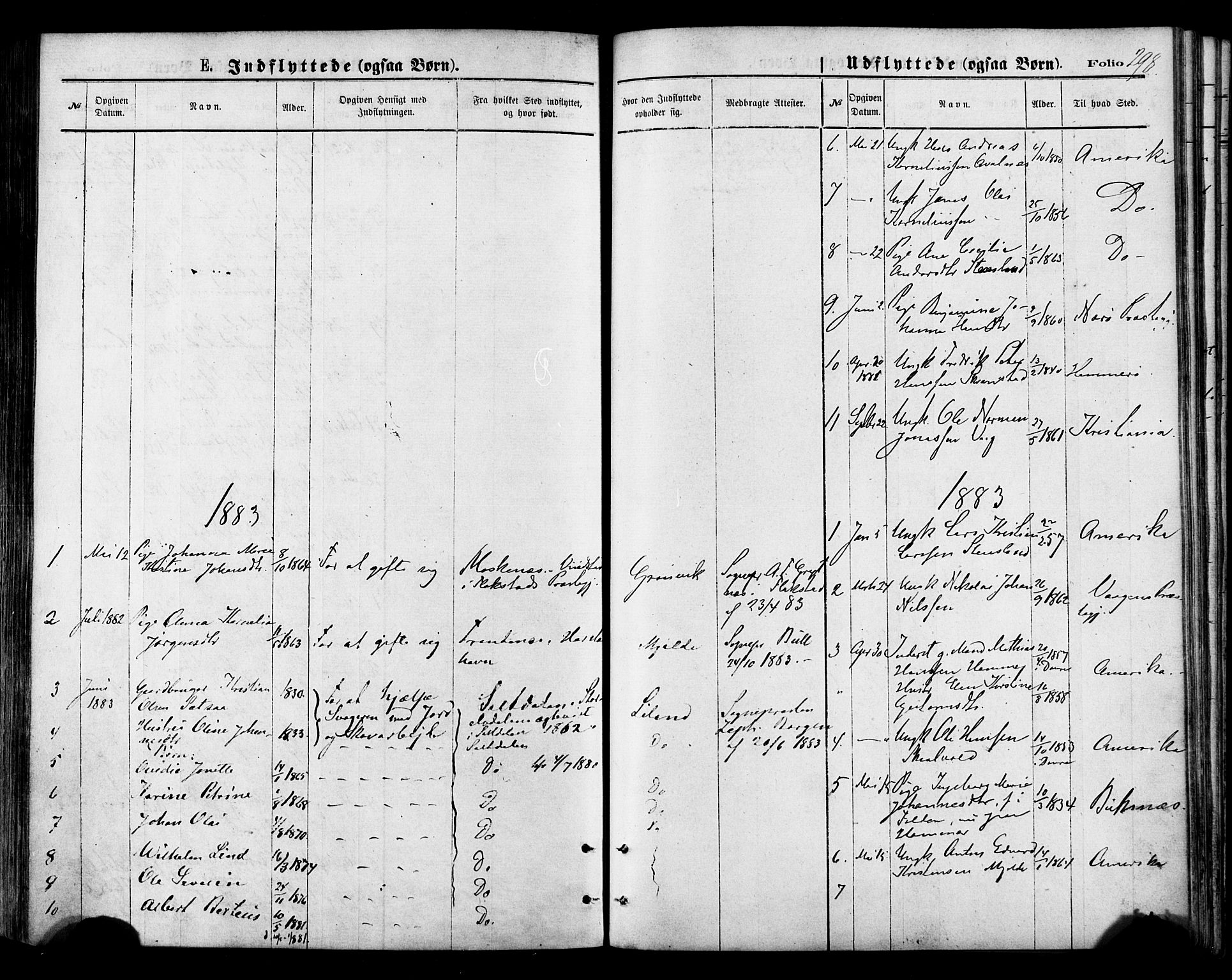 Ministerialprotokoller, klokkerbøker og fødselsregistre - Nordland, SAT/A-1459/855/L0802: Parish register (official) no. 855A10, 1875-1886, p. 298
