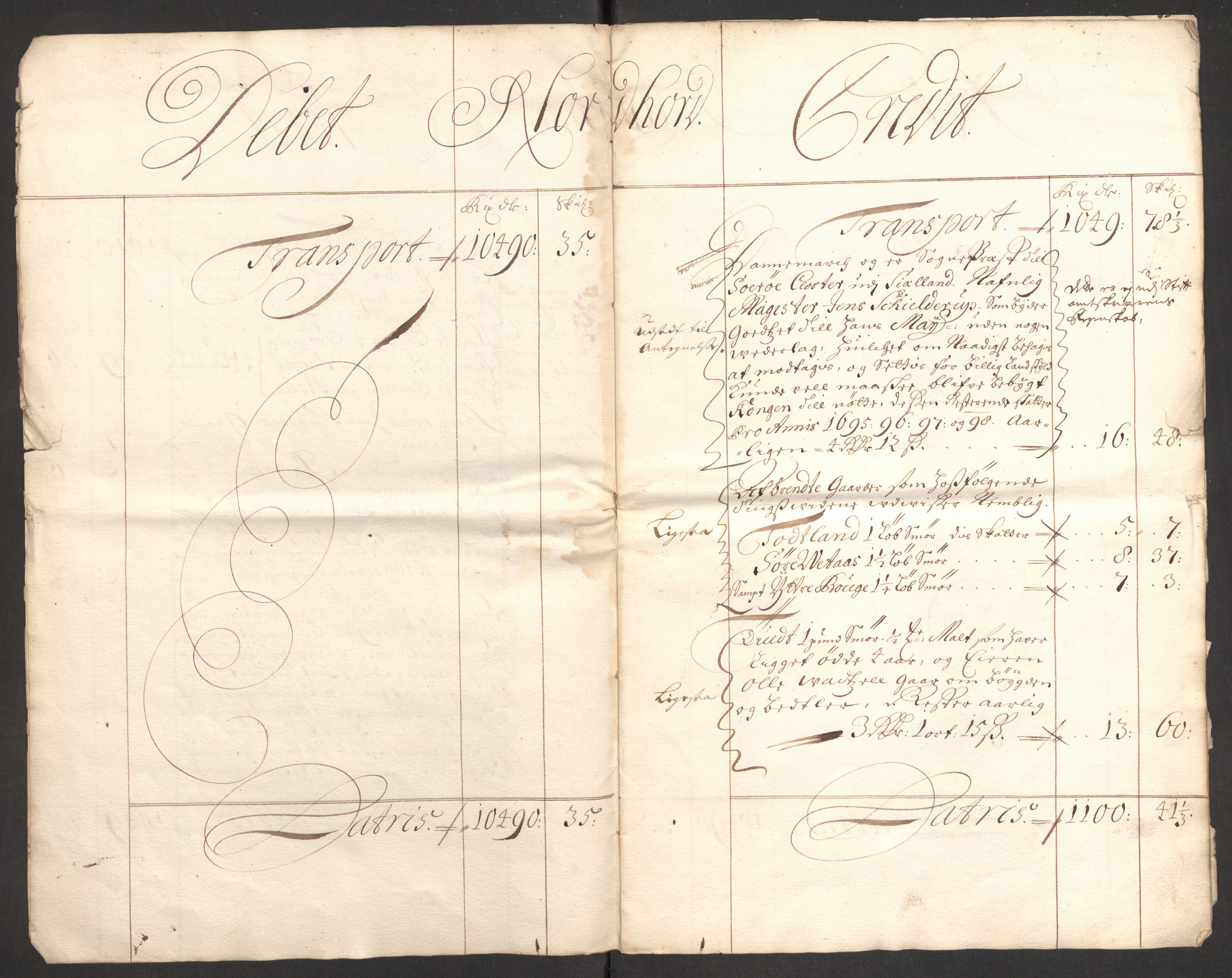 Rentekammeret inntil 1814, Reviderte regnskaper, Fogderegnskap, RA/EA-4092/R51/L3184: Fogderegnskap Nordhordland og Voss, 1698-1699, p. 6
