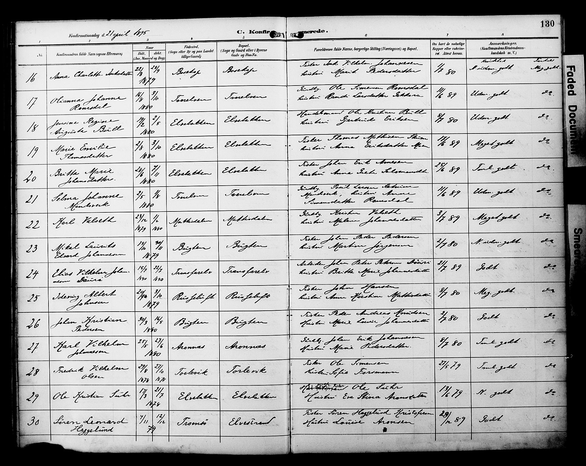 Alta sokneprestkontor, SATØ/S-1338/H/Ha/L0003.kirke: Parish register (official) no. 3, 1892-1904, p. 130