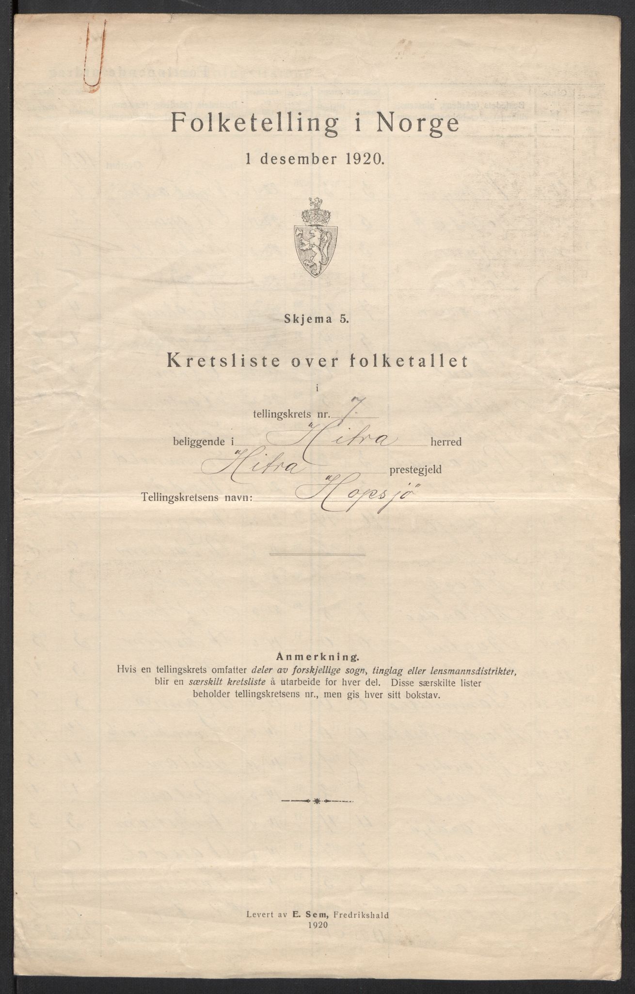 SAT, 1920 census for Hitra, 1920, p. 24