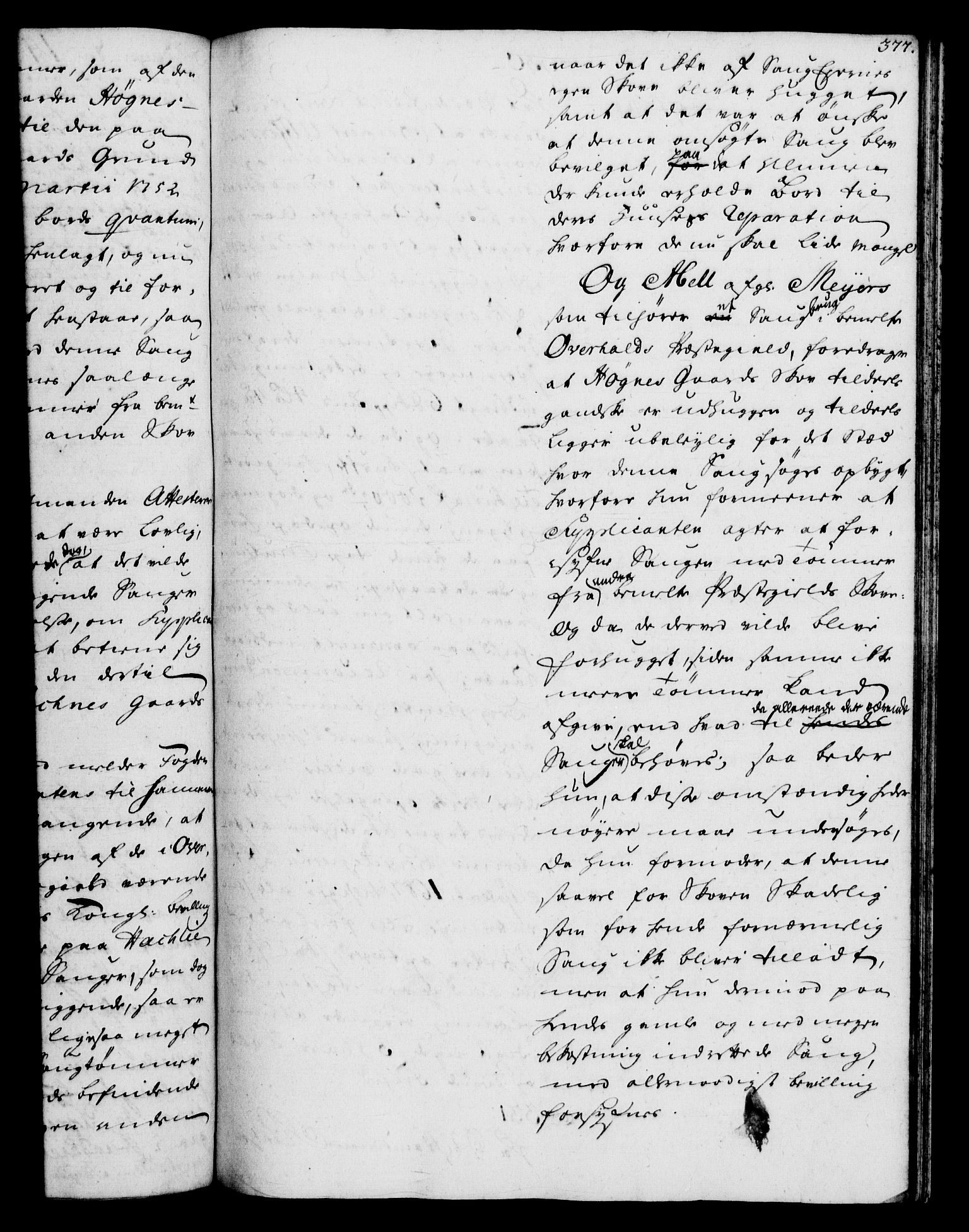 Rentekammeret, Kammerkanselliet, RA/EA-3111/G/Gh/Gha/L0032: Norsk ekstraktmemorialprotokoll (merket RK 53.77), 1753-1755, p. 377