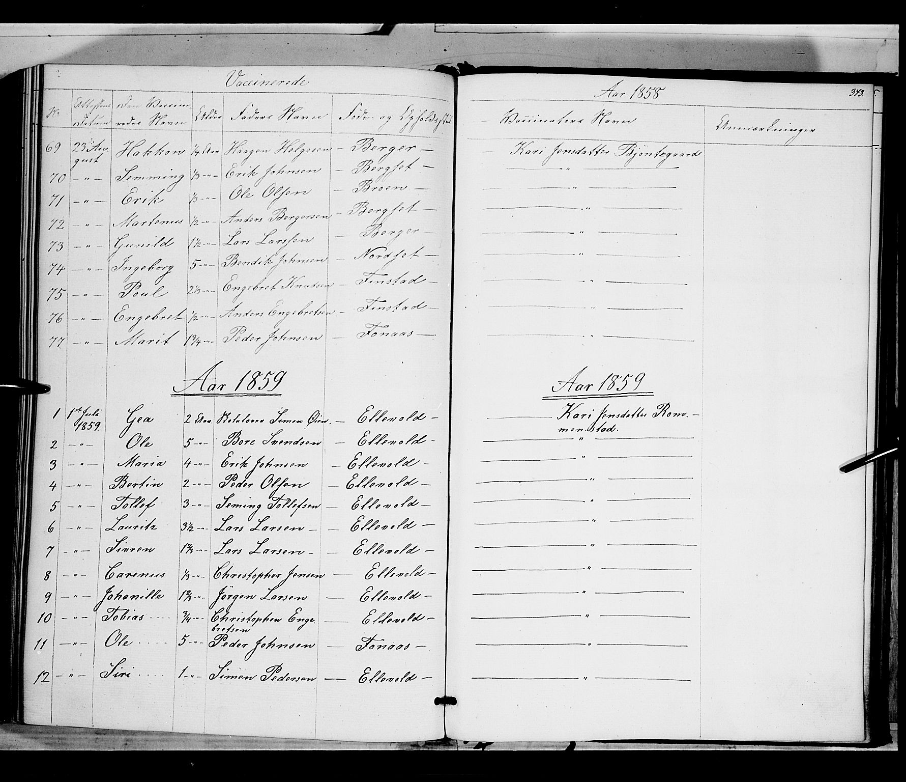 Rendalen prestekontor, SAH/PREST-054/H/Ha/Haa/L0005: Parish register (official) no. 5, 1853-1866, p. 343