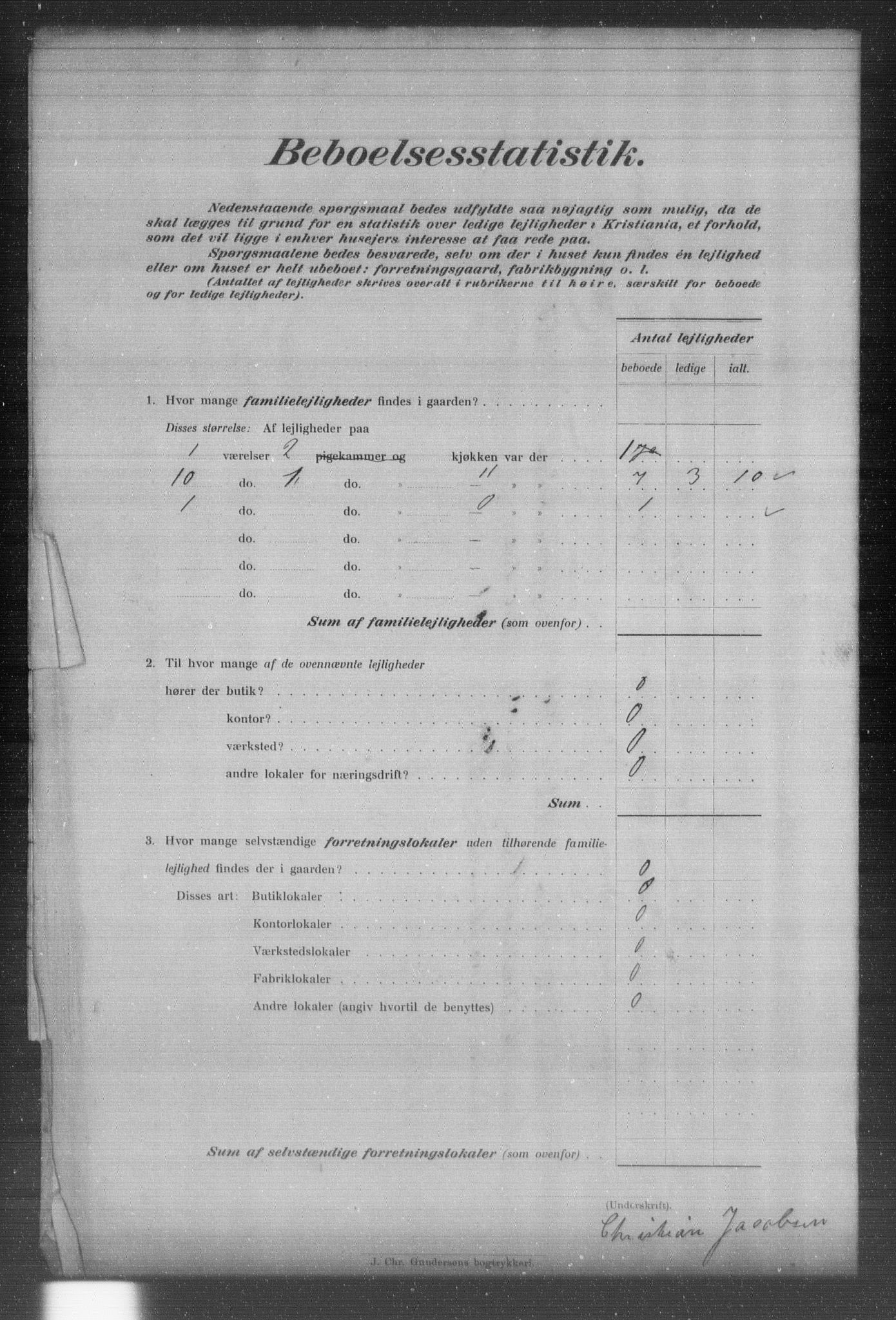 OBA, Municipal Census 1903 for Kristiania, 1903, p. 16558