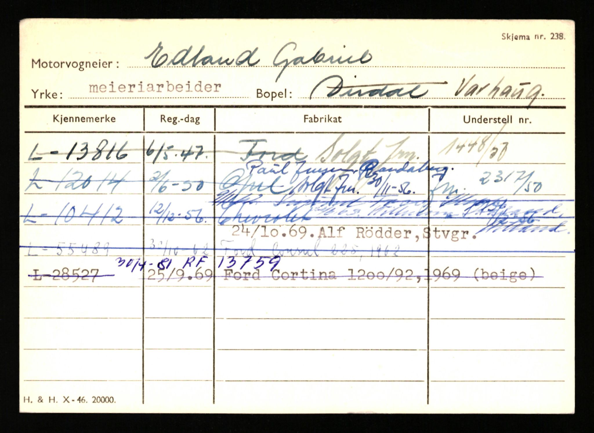 Stavanger trafikkstasjon, AV/SAST-A-101942/0/H/L0006: Dalva - Egersund, 1930-1971, p. 1493