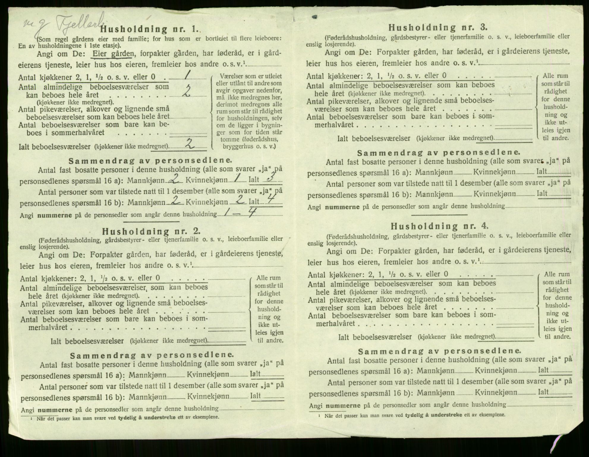 SAKO, 1920 census for Lier, 1920, p. 3223