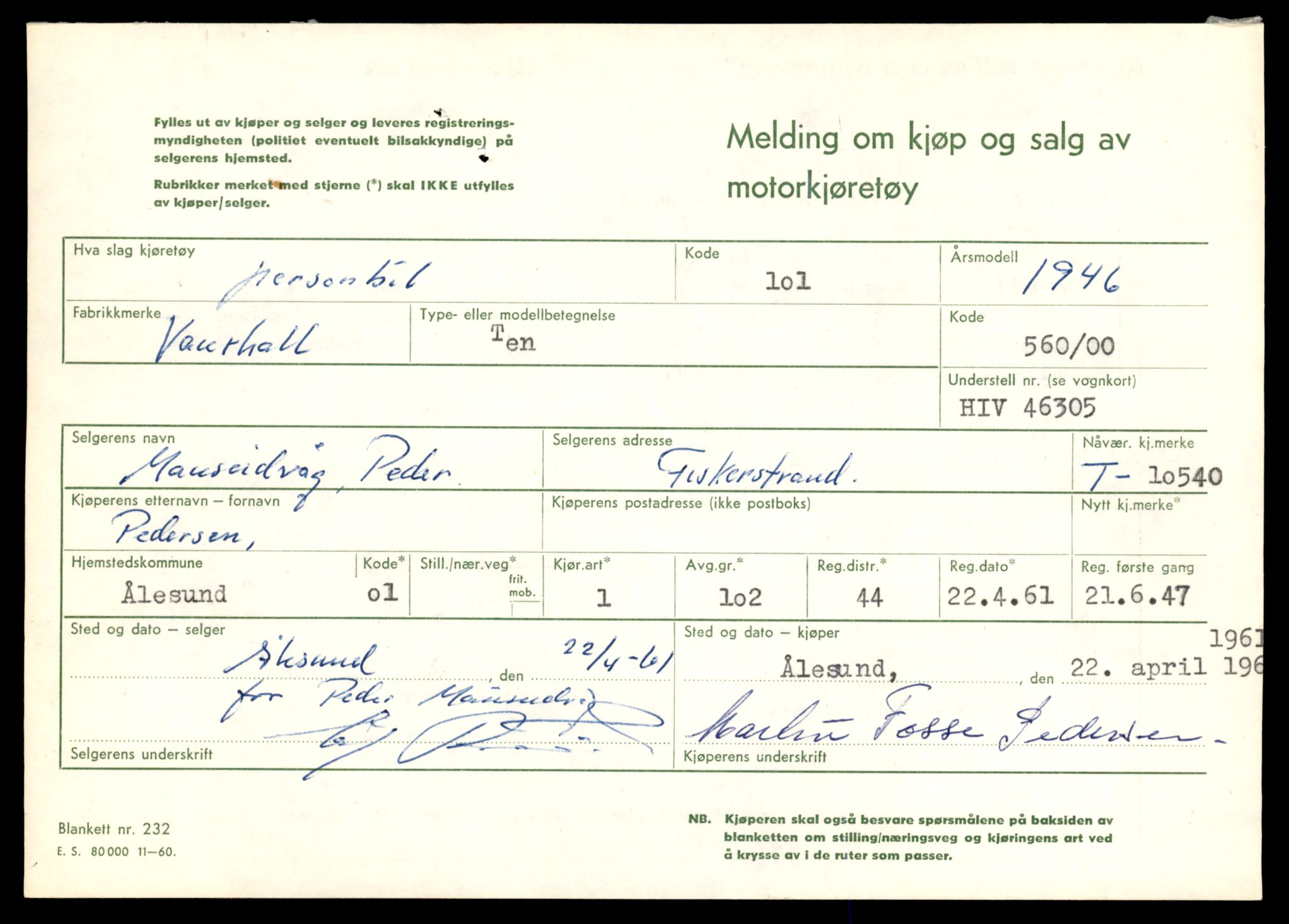 Møre og Romsdal vegkontor - Ålesund trafikkstasjon, AV/SAT-A-4099/F/Fe/L0021: Registreringskort for kjøretøy T 10471 - T 10583, 1927-1998, p. 1917