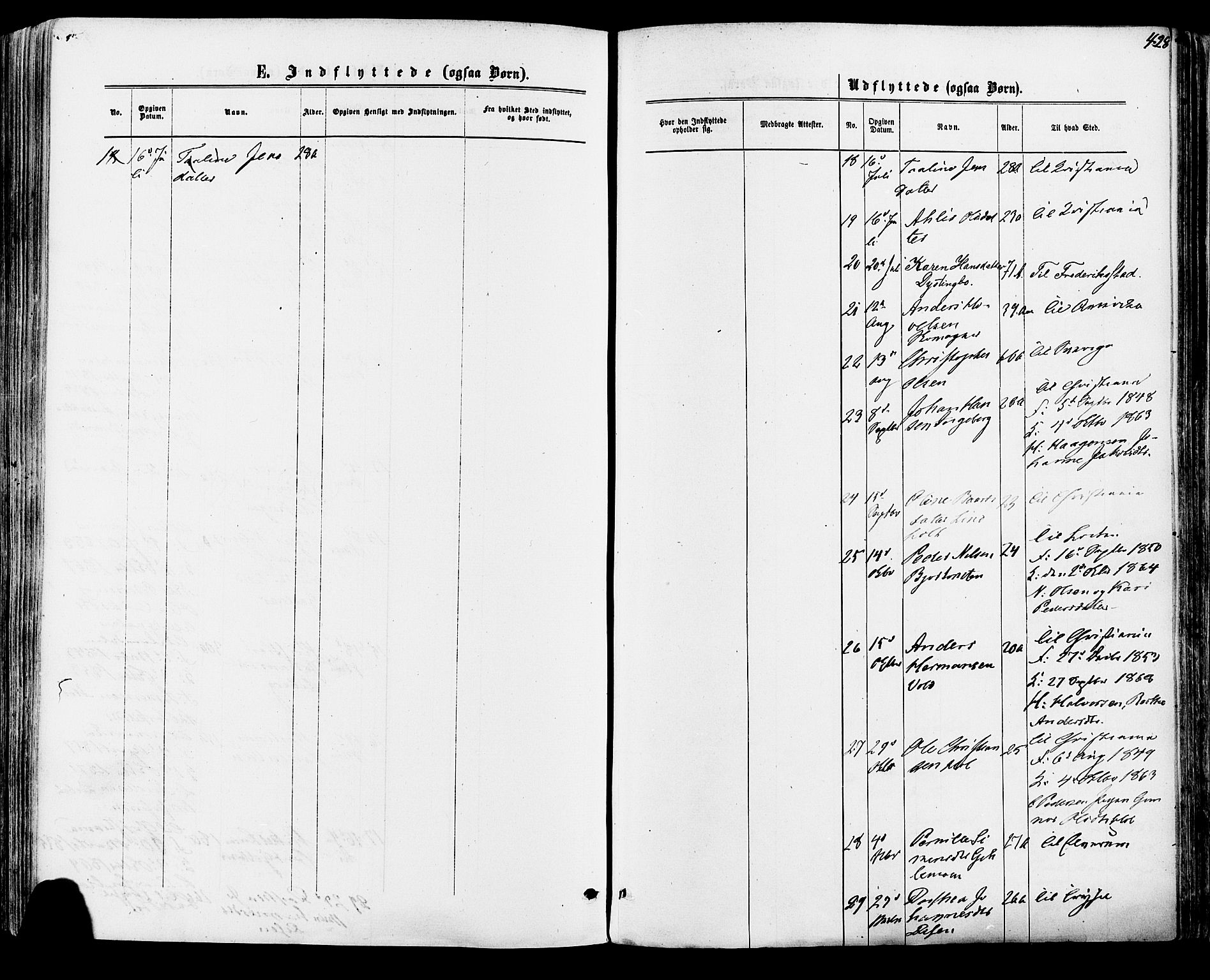 Vang prestekontor, Hedmark, SAH/PREST-008/H/Ha/Haa/L0015: Parish register (official) no. 15, 1871-1885, p. 428
