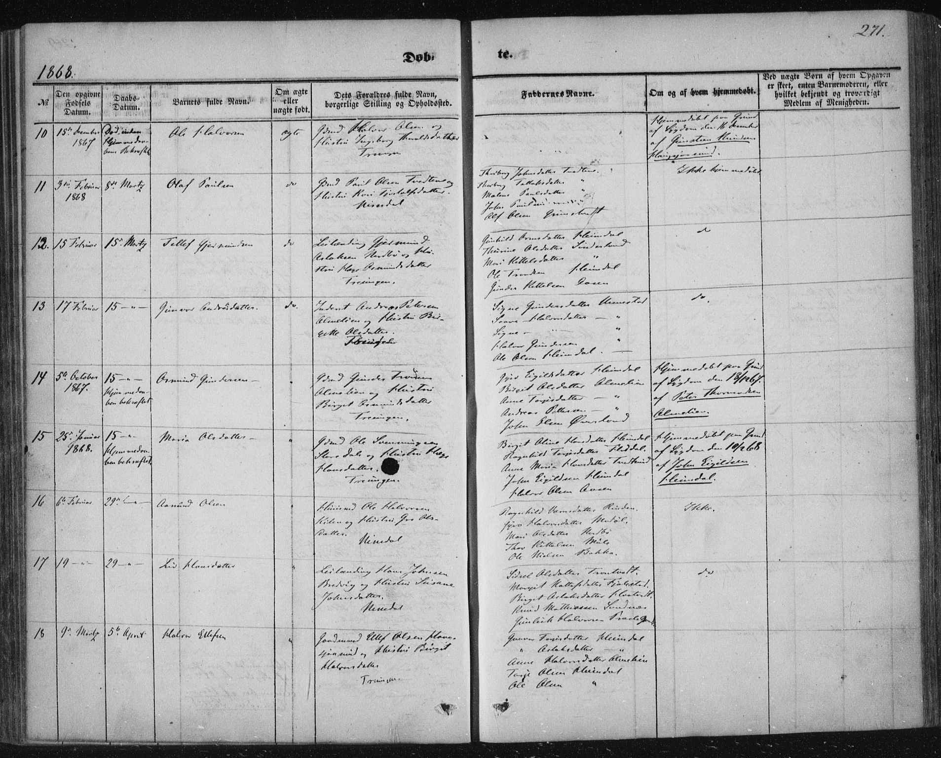 Nissedal kirkebøker, AV/SAKO-A-288/F/Fa/L0003: Parish register (official) no. I 3, 1846-1870, p. 270-271