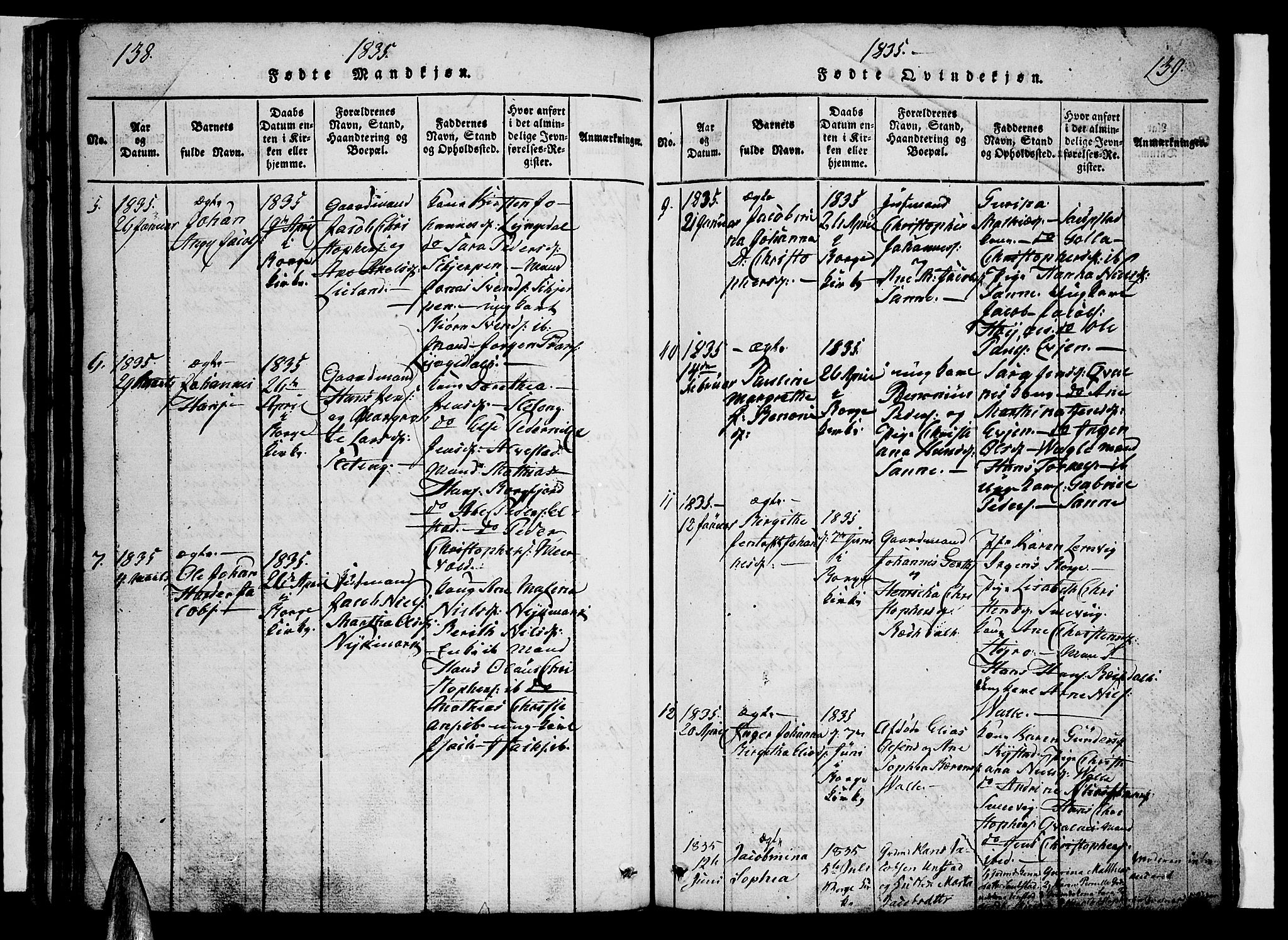 Ministerialprotokoller, klokkerbøker og fødselsregistre - Nordland, AV/SAT-A-1459/880/L1130: Parish register (official) no. 880A04, 1821-1843, p. 138-139