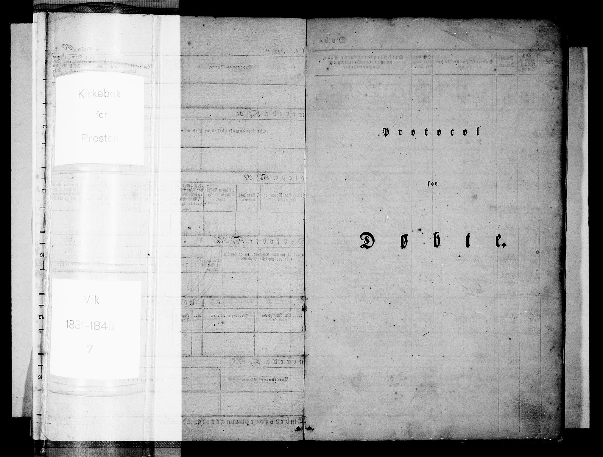 Vik sokneprestembete, SAB/A-81501: Parish register (official) no. A 7, 1831-1845