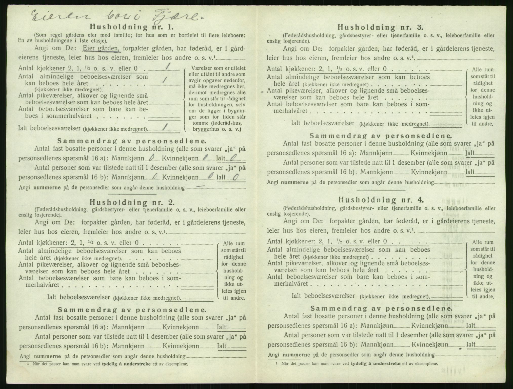 SAK, 1920 census for Øyestad, 1920, p. 635