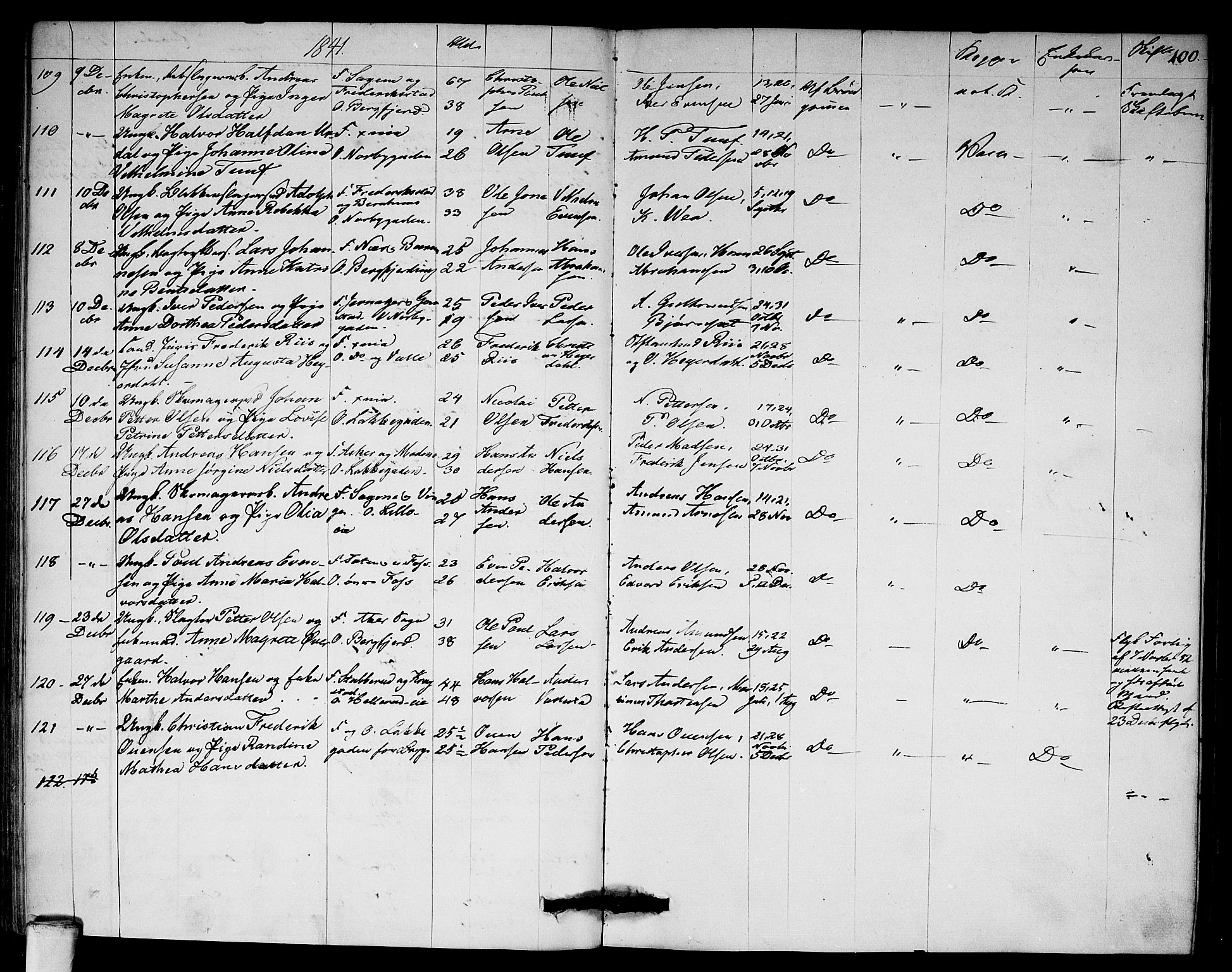 Aker prestekontor kirkebøker, AV/SAO-A-10861/F/L0018: Parish register (official) no. 18, 1829-1853, p. 100