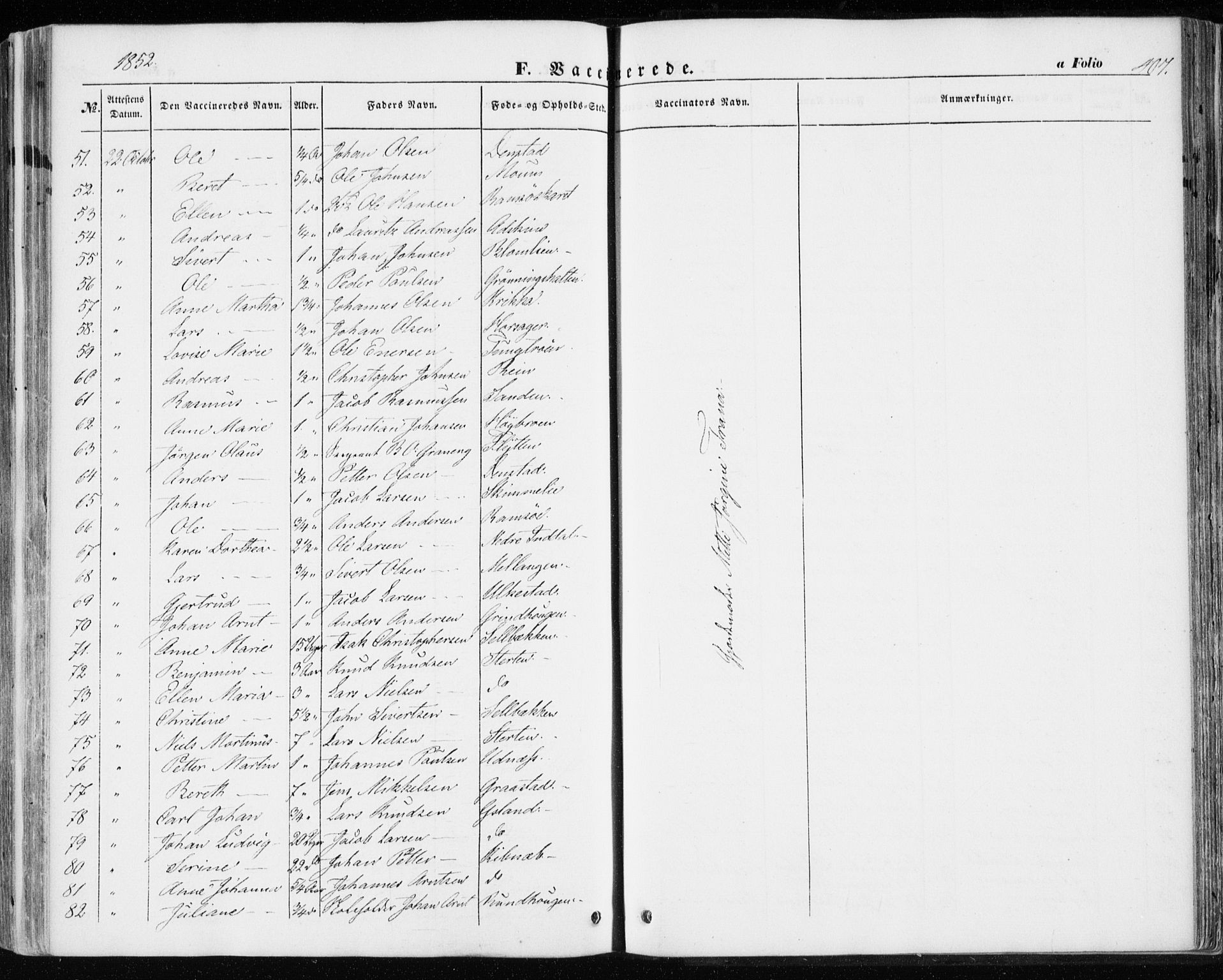 Ministerialprotokoller, klokkerbøker og fødselsregistre - Sør-Trøndelag, AV/SAT-A-1456/646/L0611: Parish register (official) no. 646A09, 1848-1857, p. 407