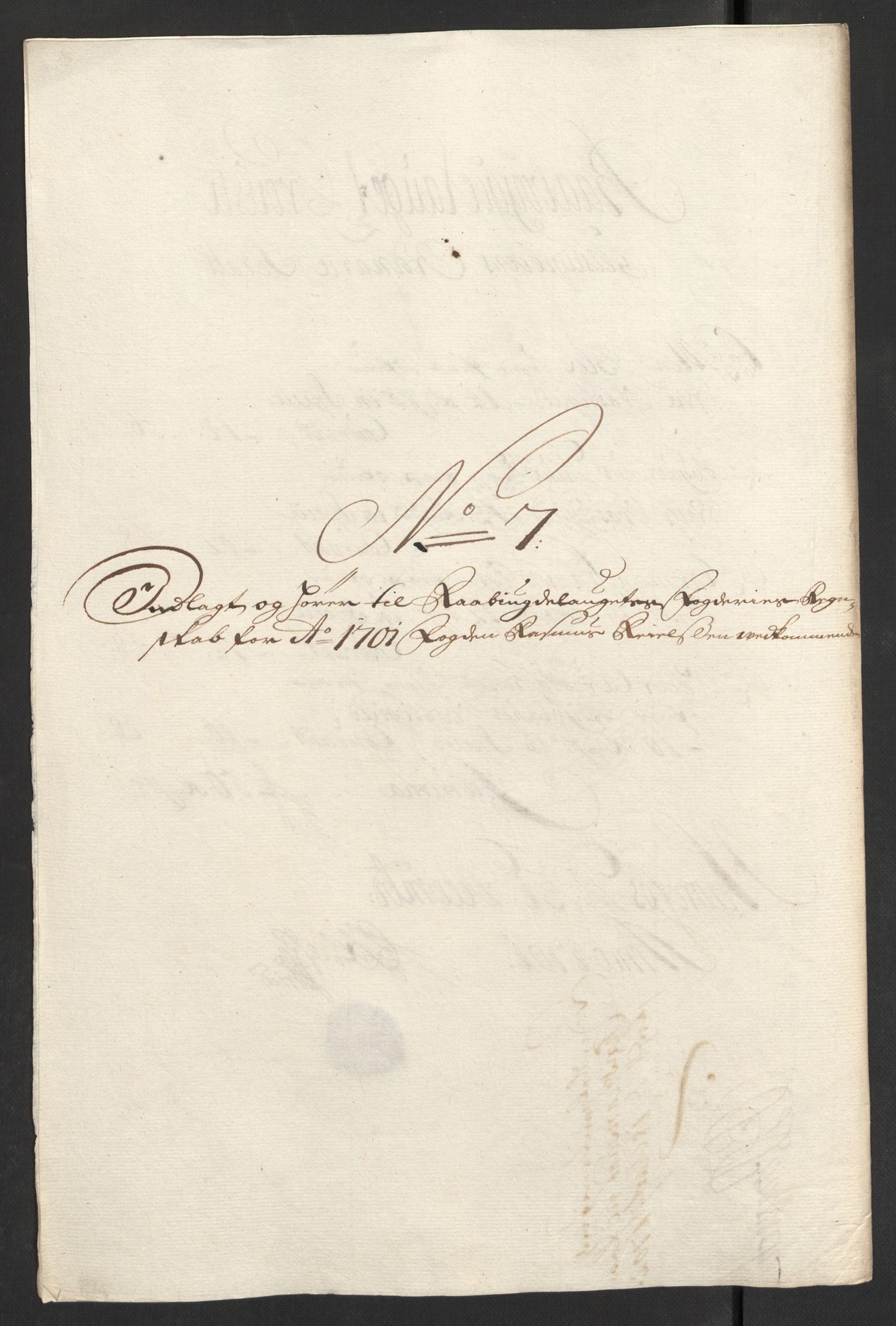 Rentekammeret inntil 1814, Reviderte regnskaper, Fogderegnskap, AV/RA-EA-4092/R40/L2446: Fogderegnskap Råbyggelag, 1700-1702, p. 201