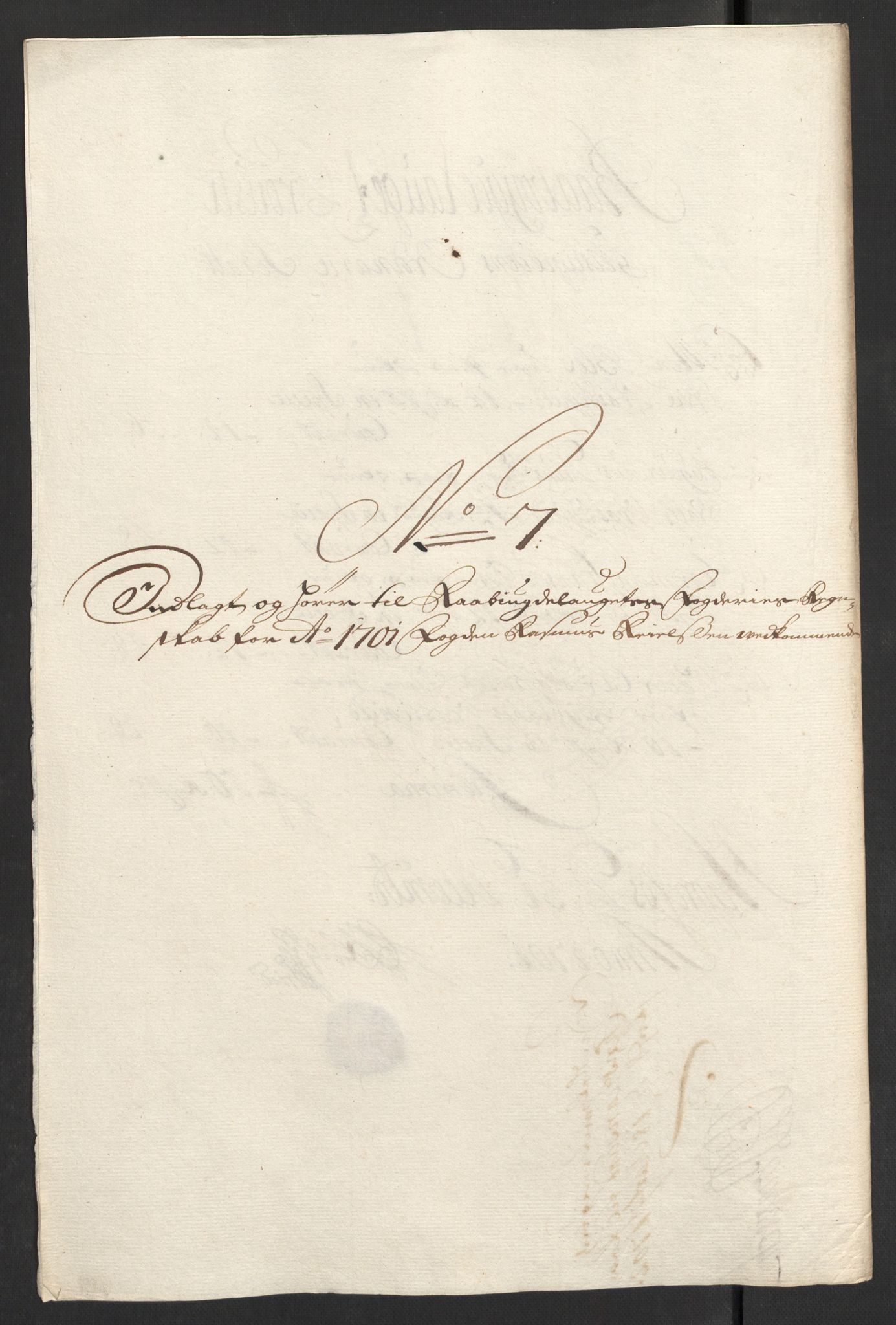 Rentekammeret inntil 1814, Reviderte regnskaper, Fogderegnskap, RA/EA-4092/R40/L2446: Fogderegnskap Råbyggelag, 1700-1702, p. 201