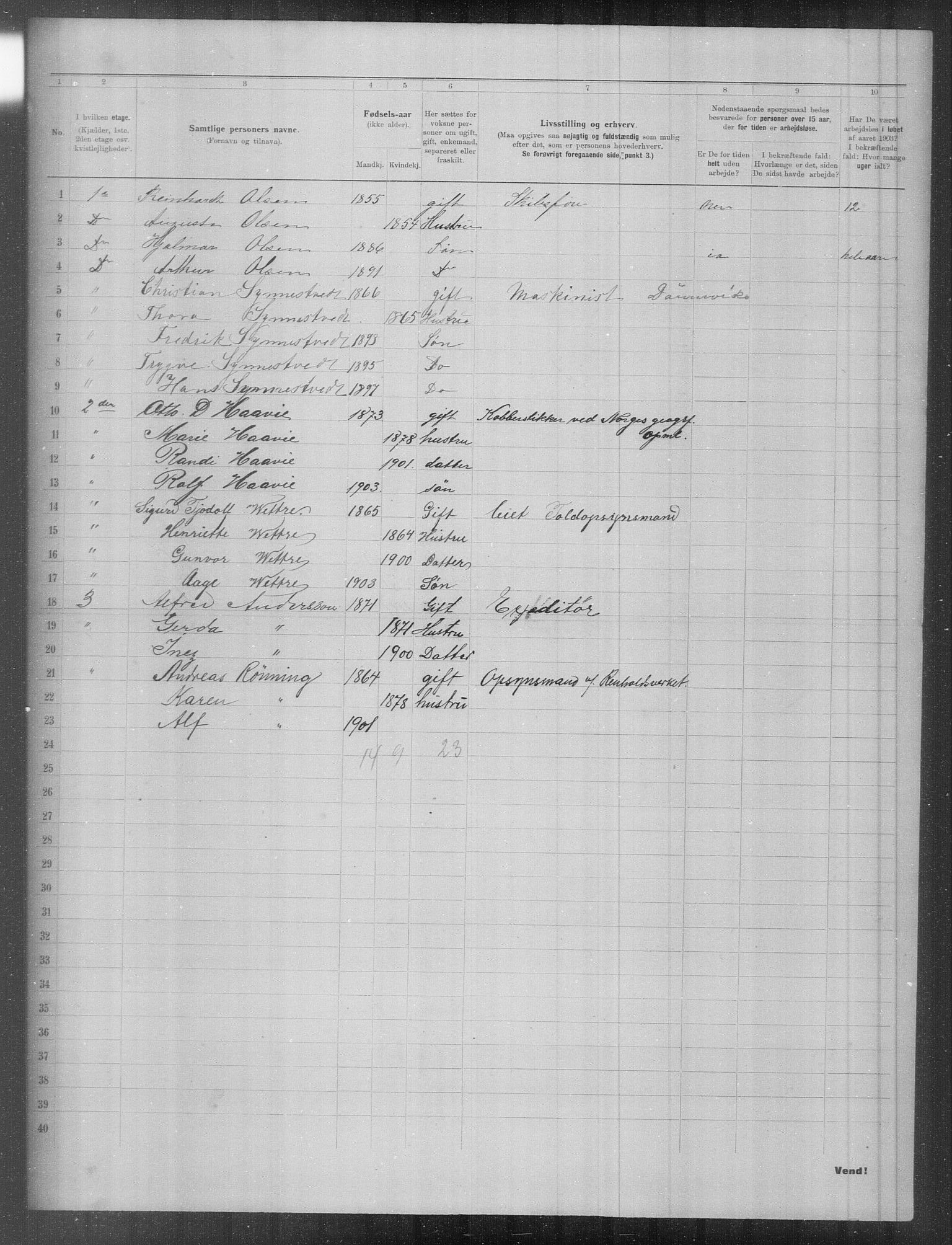 OBA, Municipal Census 1903 for Kristiania, 1903, p. 10162