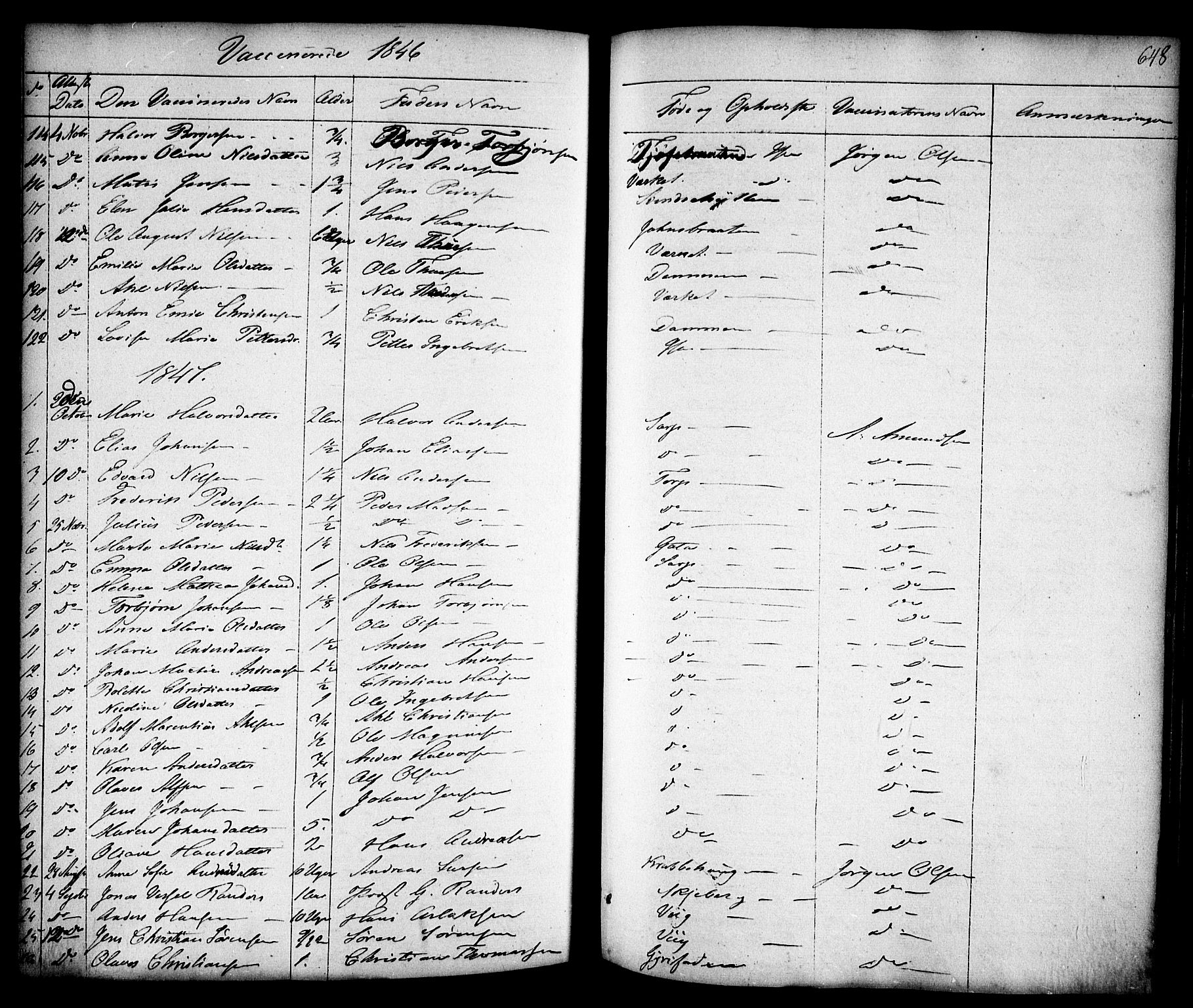Skjeberg prestekontor Kirkebøker, SAO/A-10923/F/Fa/L0006: Parish register (official) no. I 6, 1846-1858, p. 648