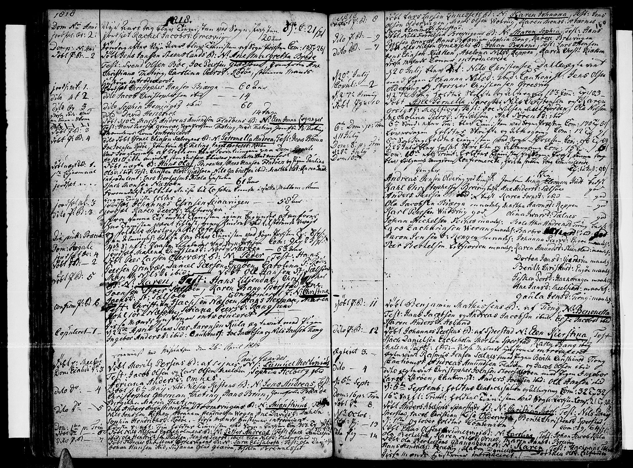 Ministerialprotokoller, klokkerbøker og fødselsregistre - Nordland, SAT/A-1459/841/L0591: Parish register (official) no. 841A03 /1, 1777-1819, p. 159-160