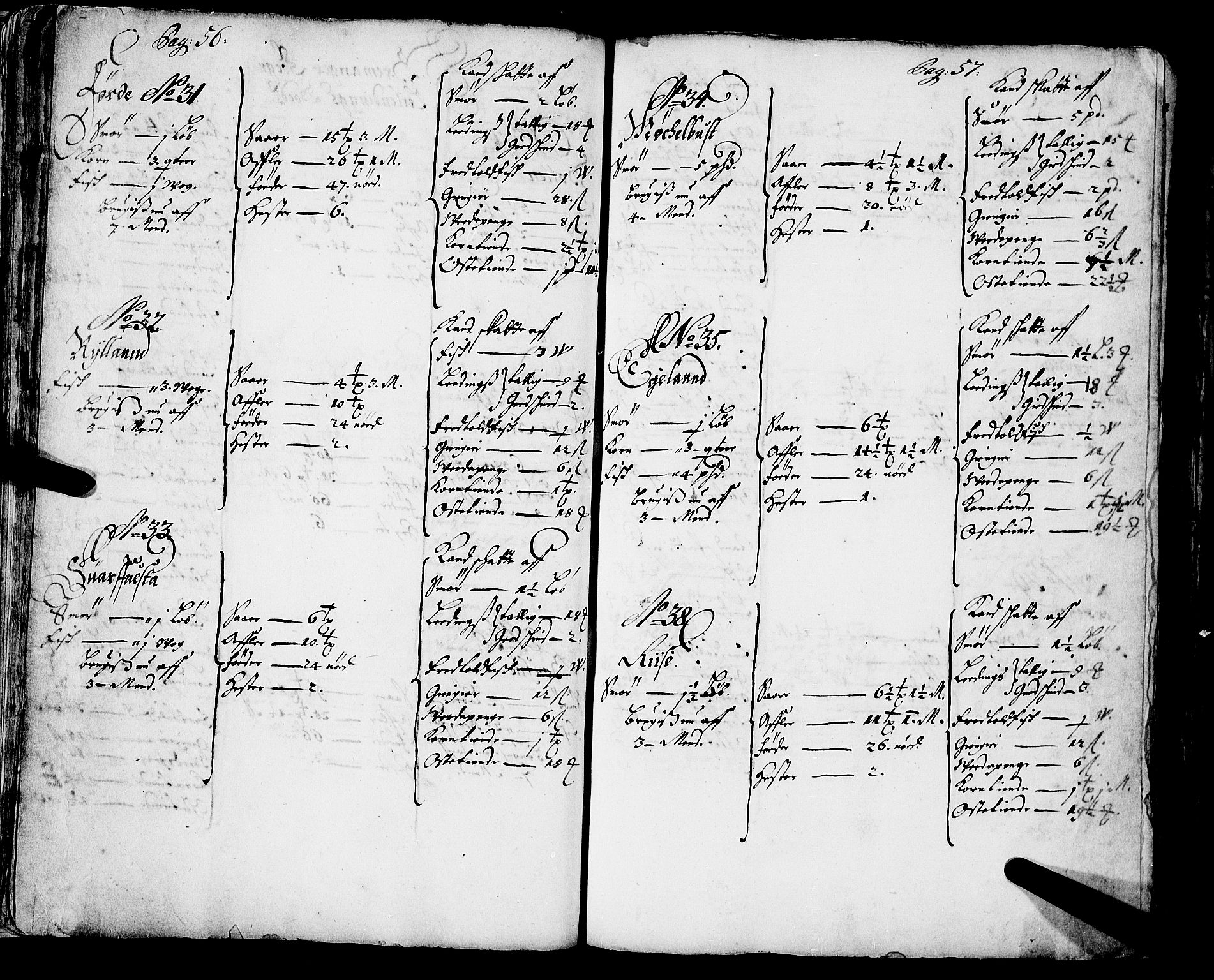 Rentekammeret inntil 1814, Realistisk ordnet avdeling, AV/RA-EA-4070/N/Nb/Nba/L0043: Sunnfjord fogderi, 1667, p. 56-57