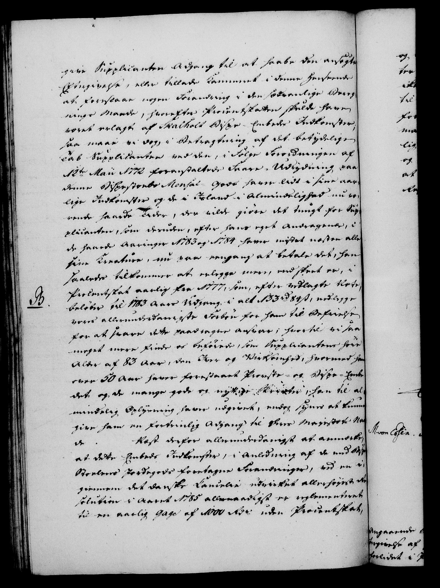 Rentekammeret, Kammerkanselliet, RA/EA-3111/G/Gf/Gfa/L0068: Norsk relasjons- og resolusjonsprotokoll (merket RK 52.68), 1786, p. 384