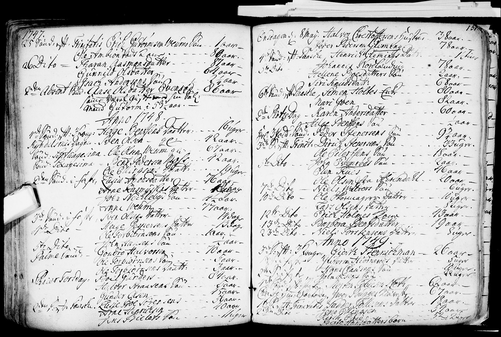 Glemmen prestekontor Kirkebøker, SAO/A-10908/F/Fa/L0001: Parish register (official) no. 1, 1733-1759, p. 151