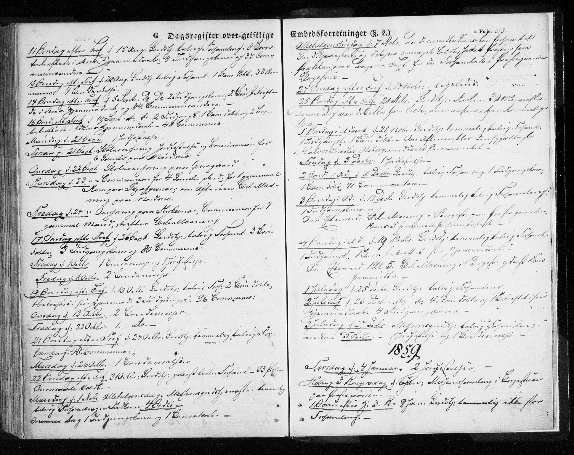 Målselv sokneprestembete, SATØ/S-1311/G/Ga/Gaa/L0003kirke: Parish register (official) no. 3, 1853-1863, p. 313